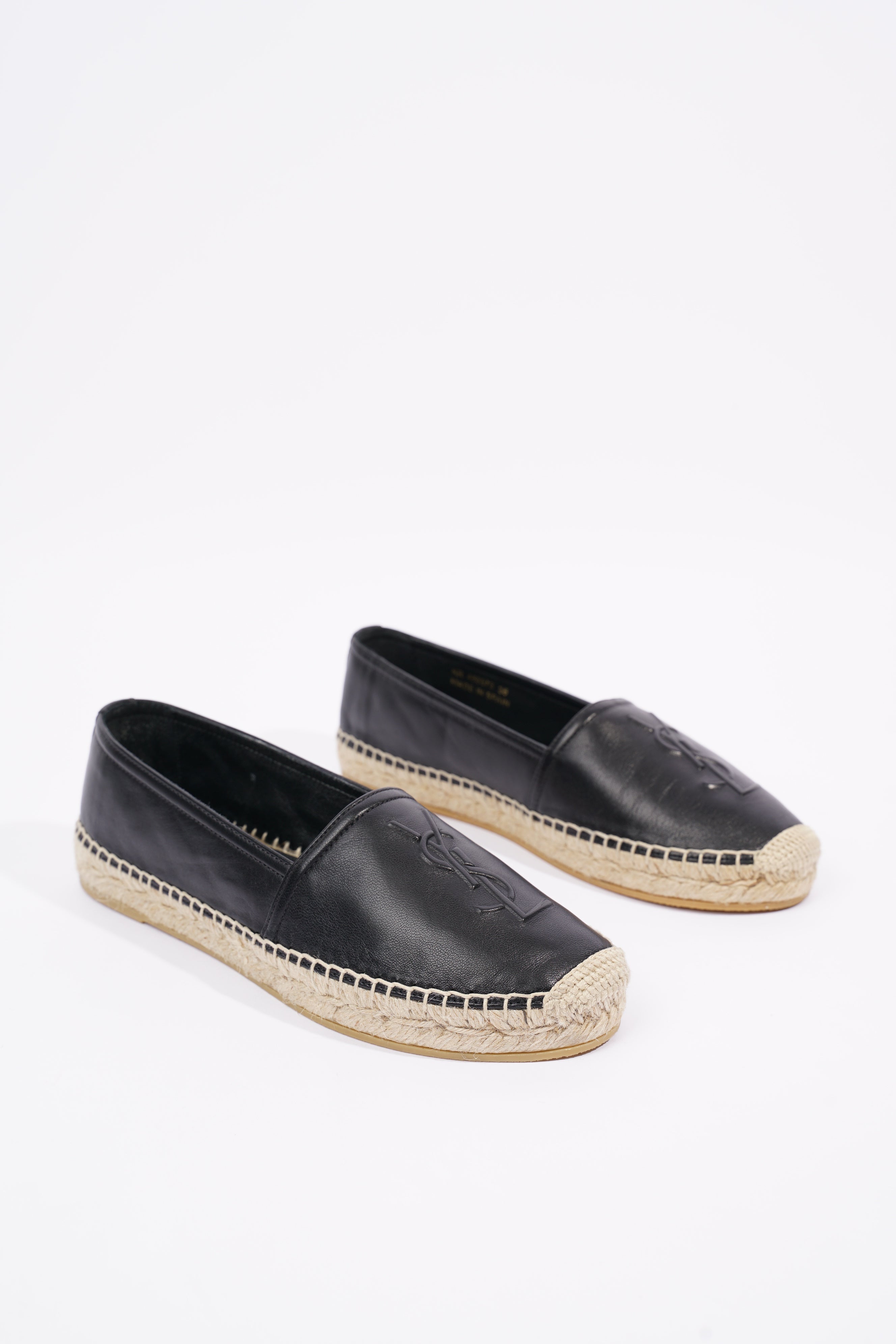 Saint Laurent Womens Espadrilles Black EU 36 / UK 3