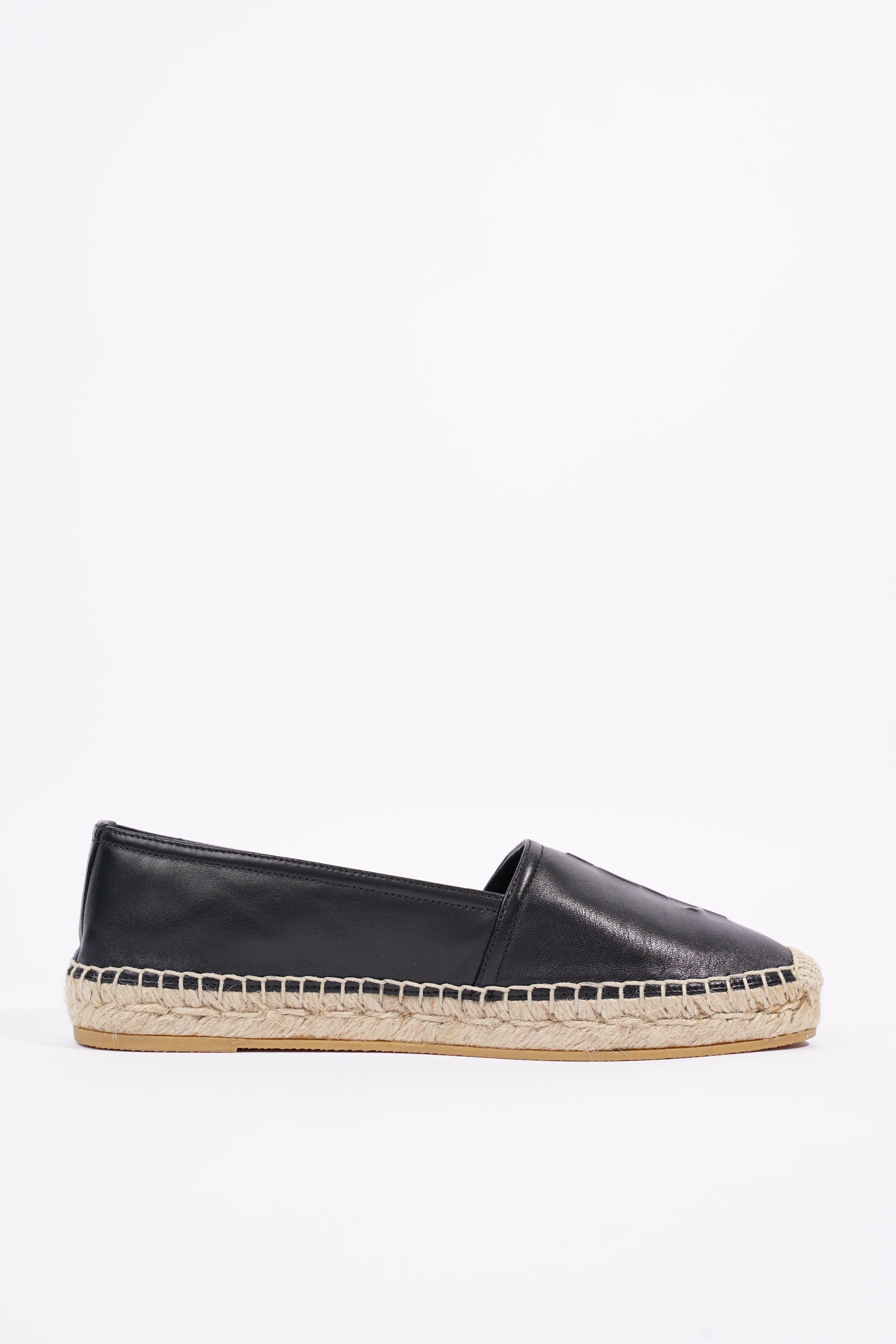 Saint Laurent Womens Espadrilles Black EU 36 / UK 3