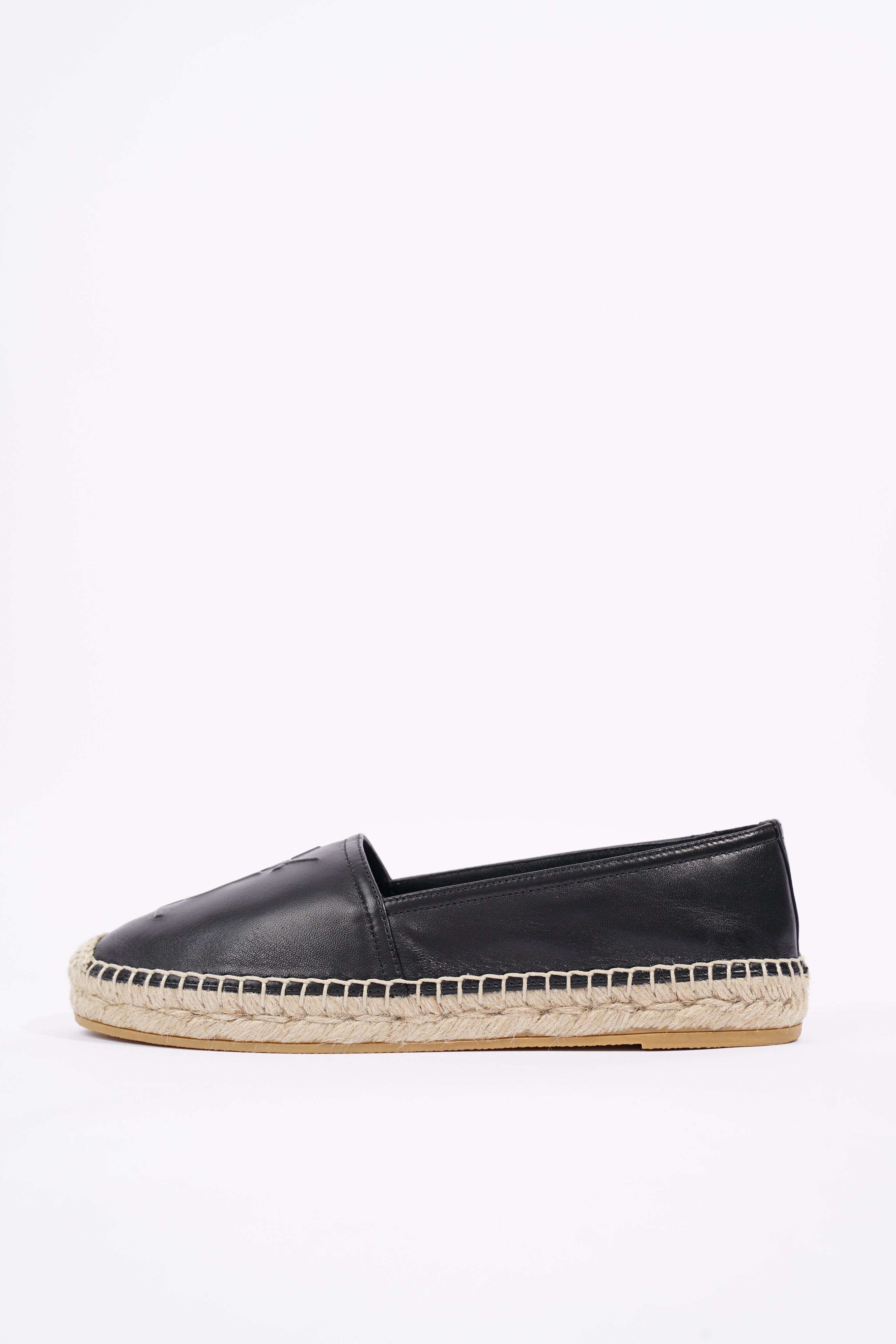 Saint Laurent Womens Espadrilles Black EU 36 / UK 3
