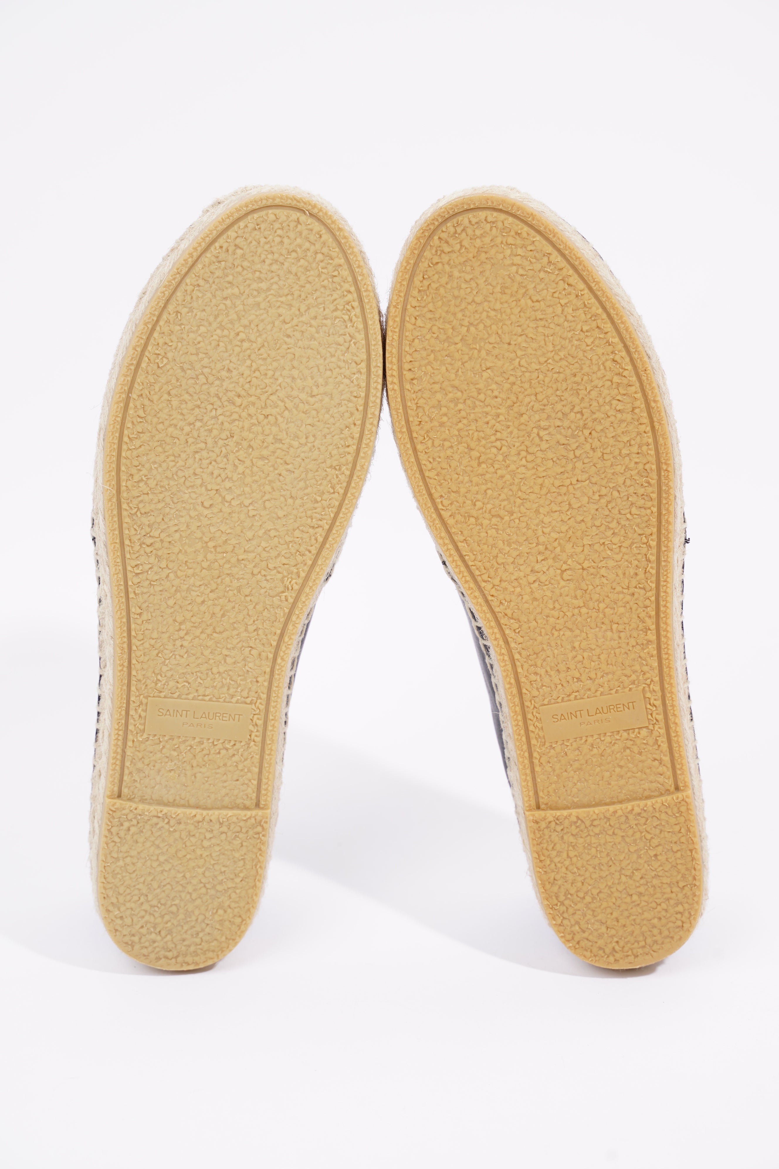 Saint Laurent Womens Espadrilles Black EU 36 / UK 3