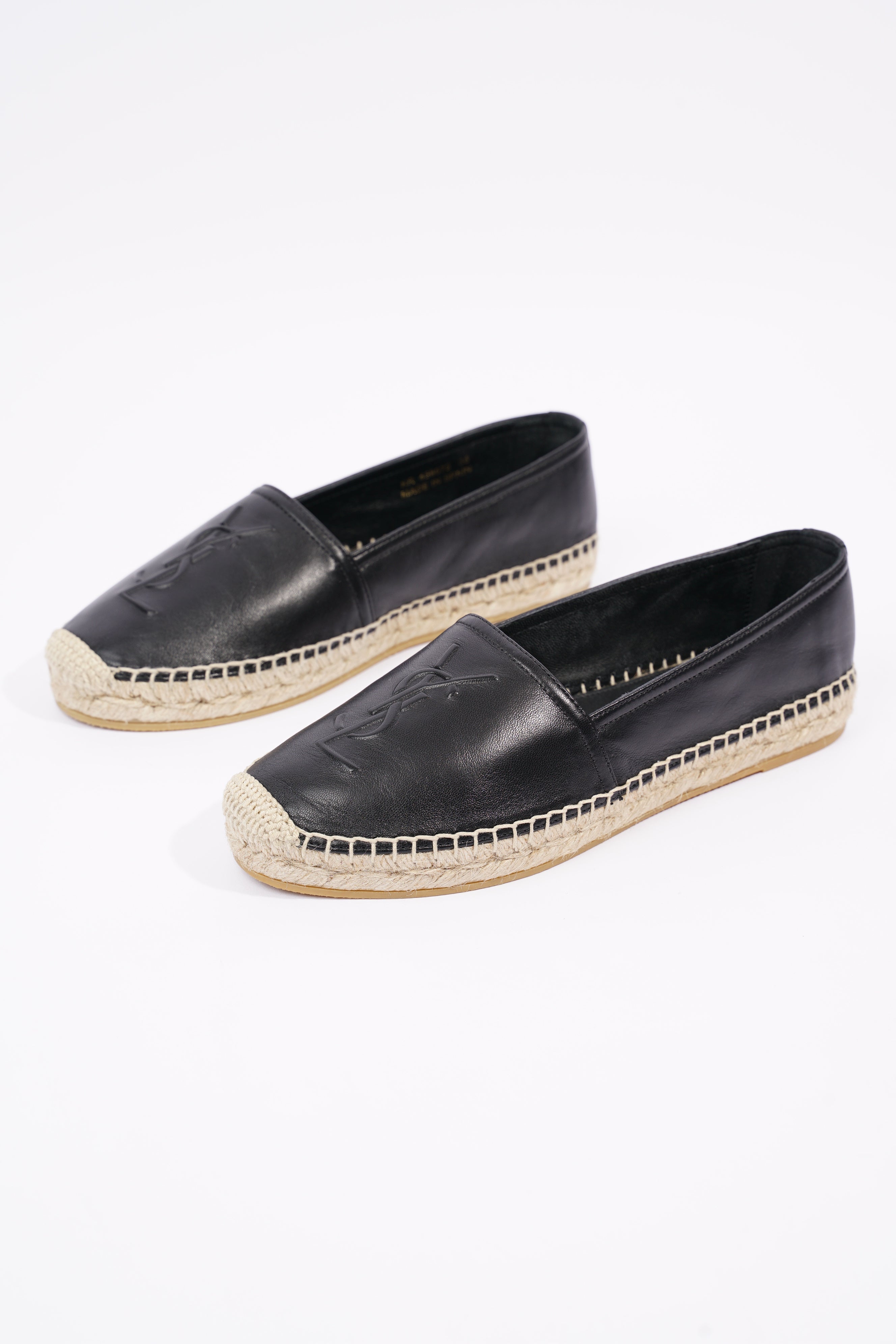 Saint Laurent Womens Espadrilles Black EU 36 / UK 3