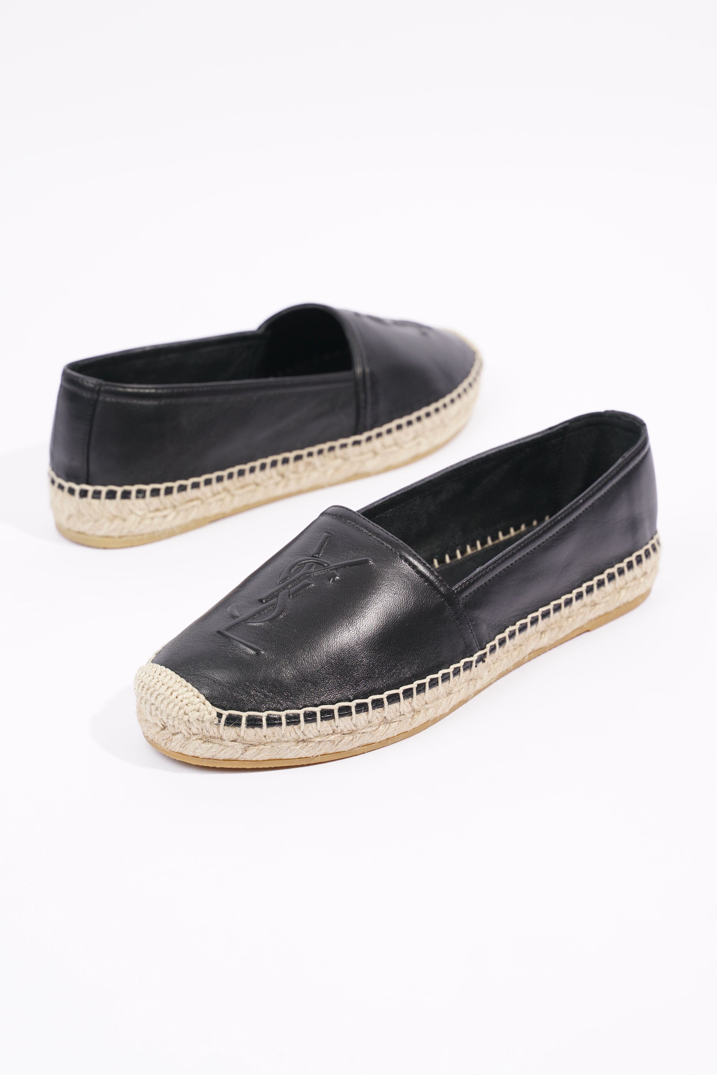 Saint Laurent Womens Espadrilles Black EU 36 / UK 3