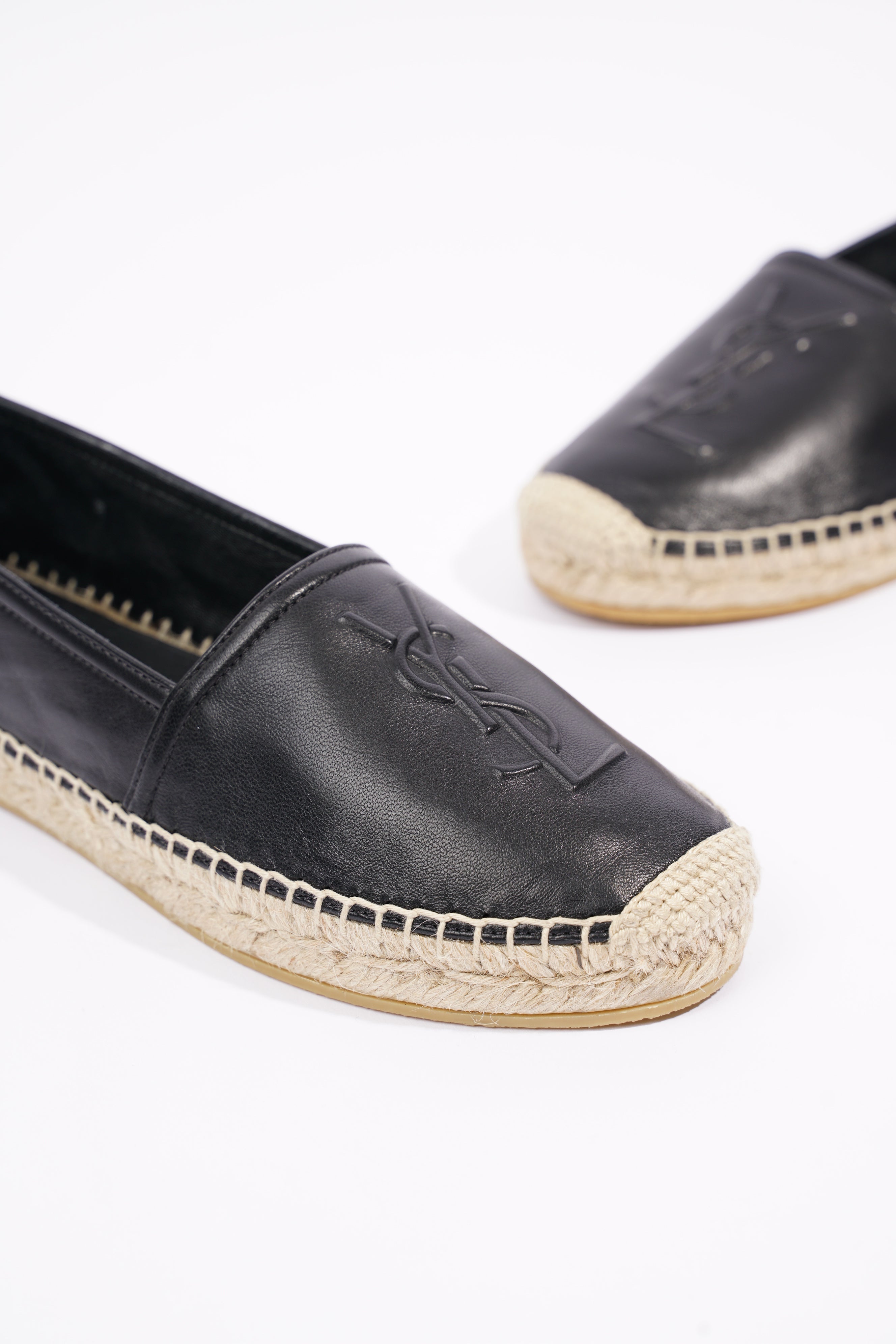 Saint Laurent Womens Espadrilles Black EU 36 / UK 3