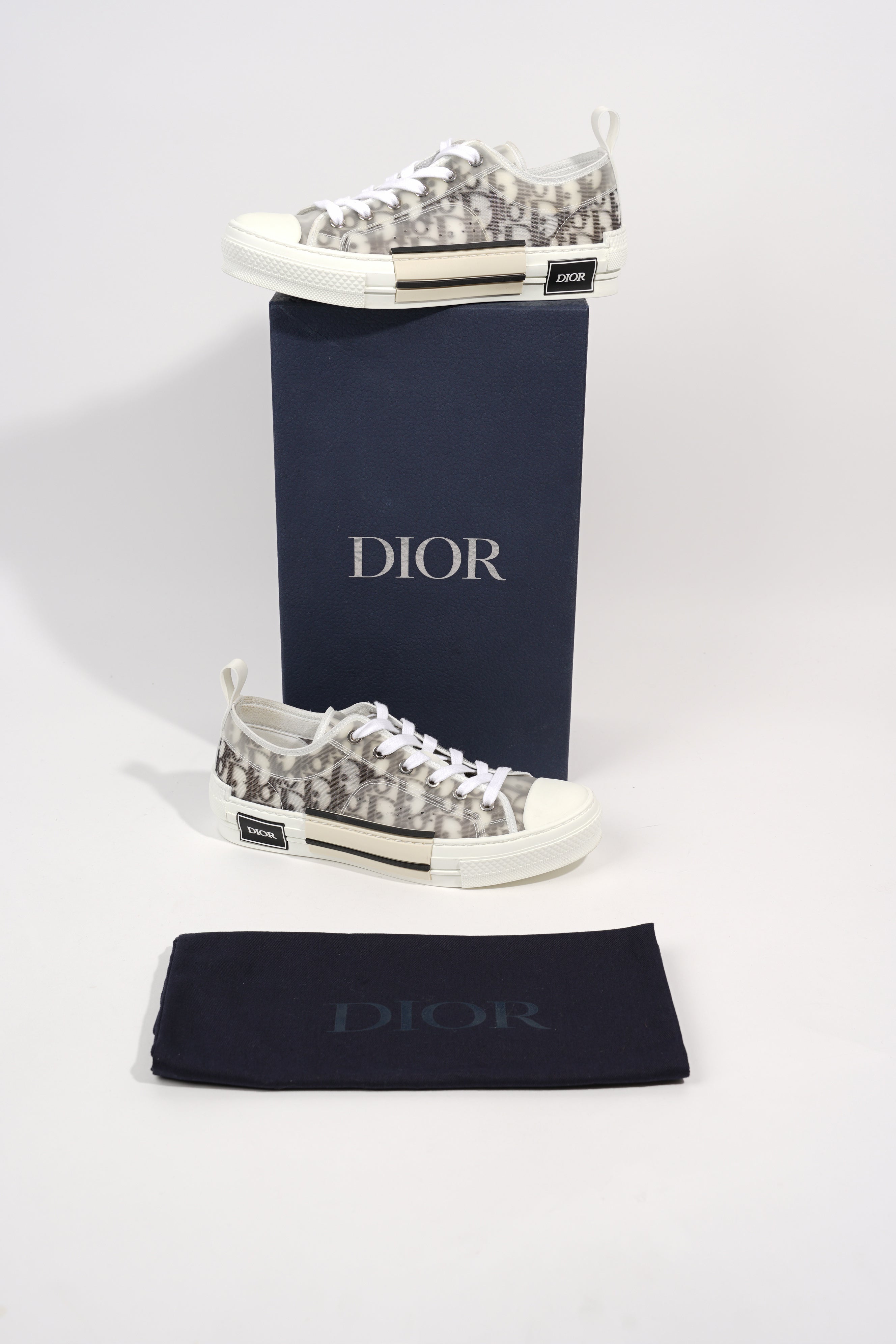 Christian Dior Womens B23 Low Top Grey EU 39.5 / UK 6.5