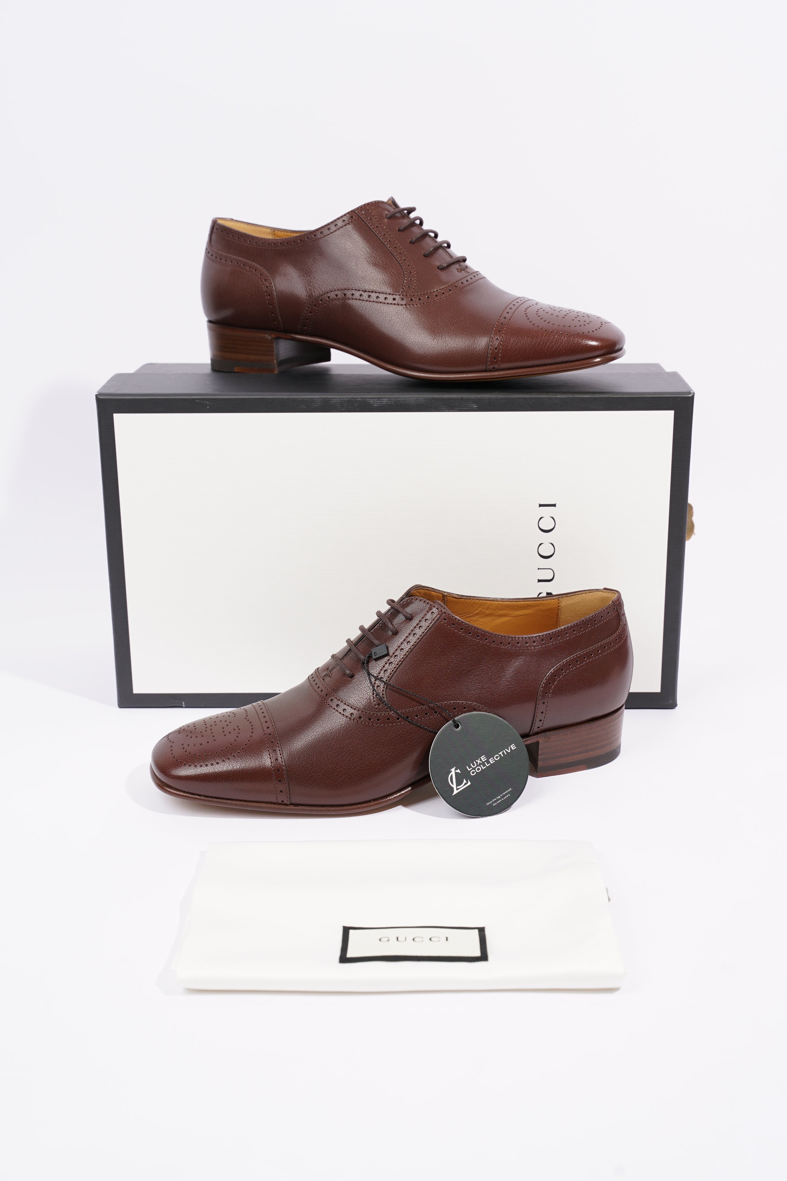 Gucci Mens Dress Brogue Brown EU 43 / UK 9