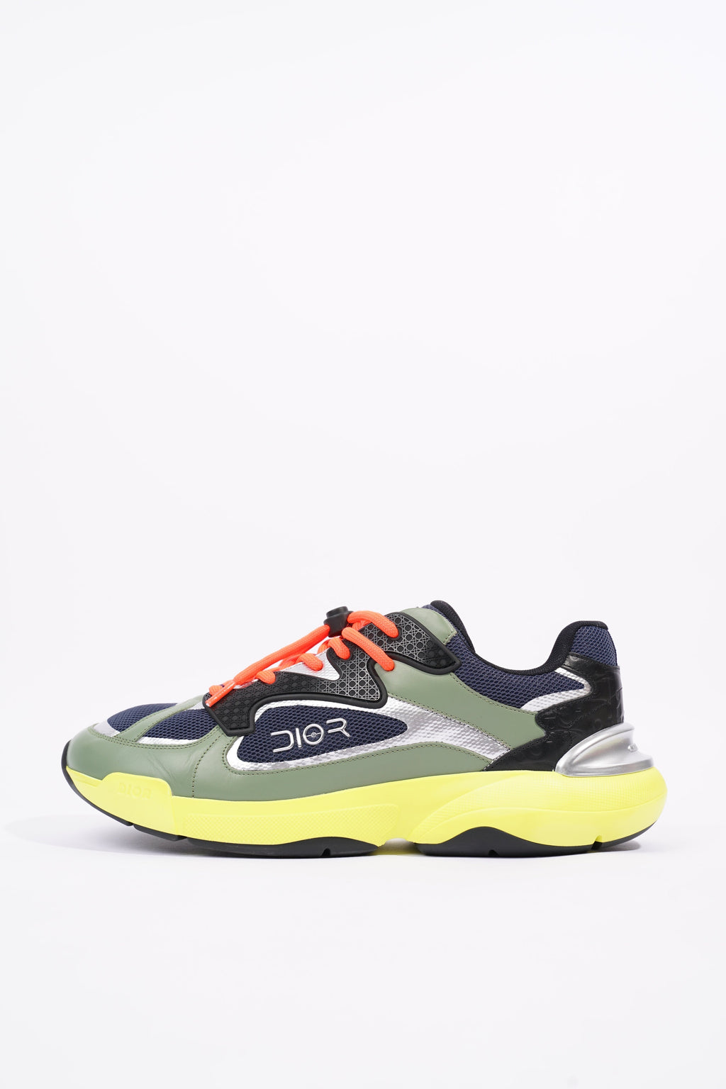 Christian Dior Mens B24 Blue / Khaki / Yellow EU 44 / UK 10