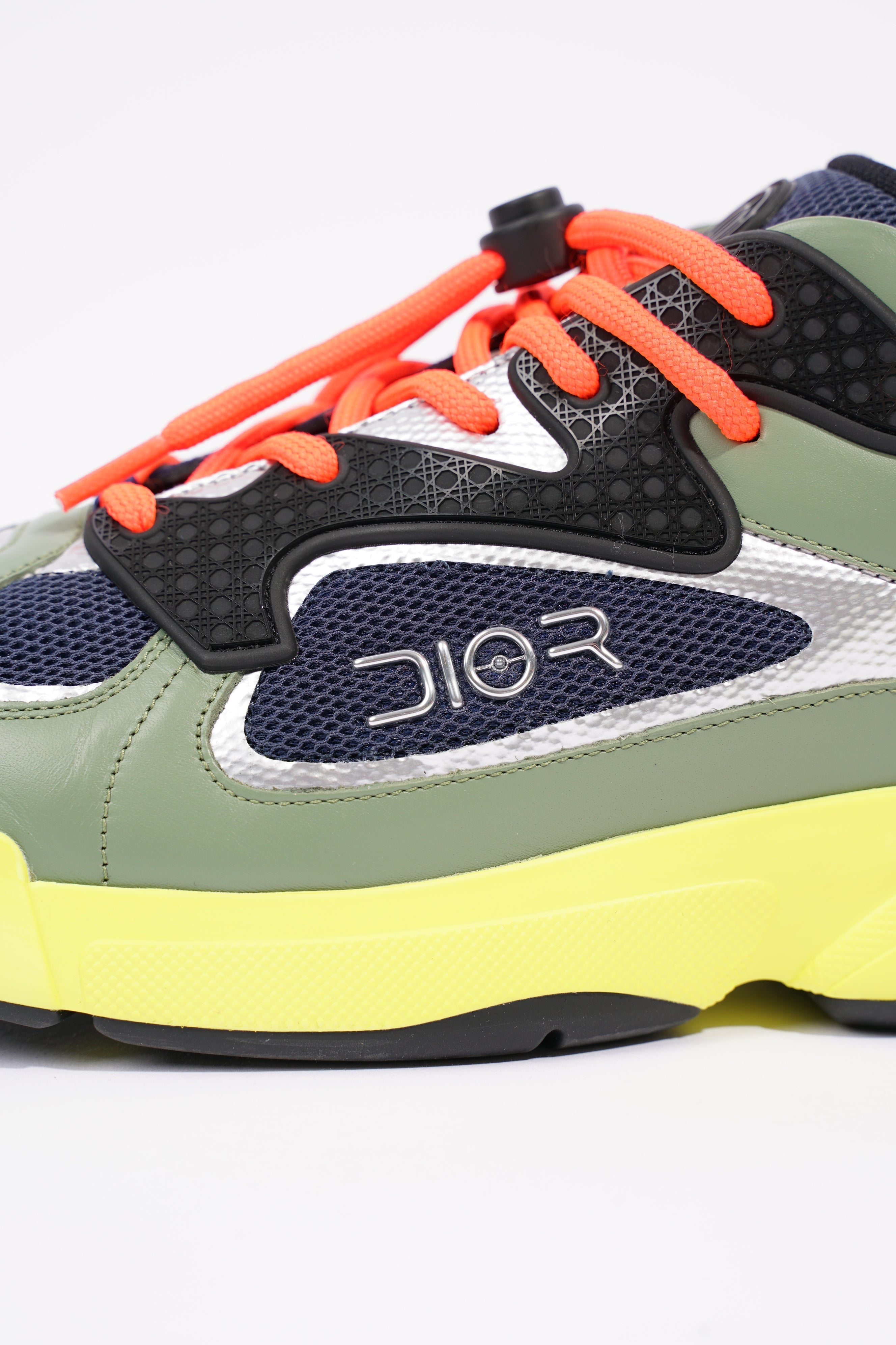 Christian Dior Mens B24 Blue / Khaki / Yellow EU 44 / UK 10