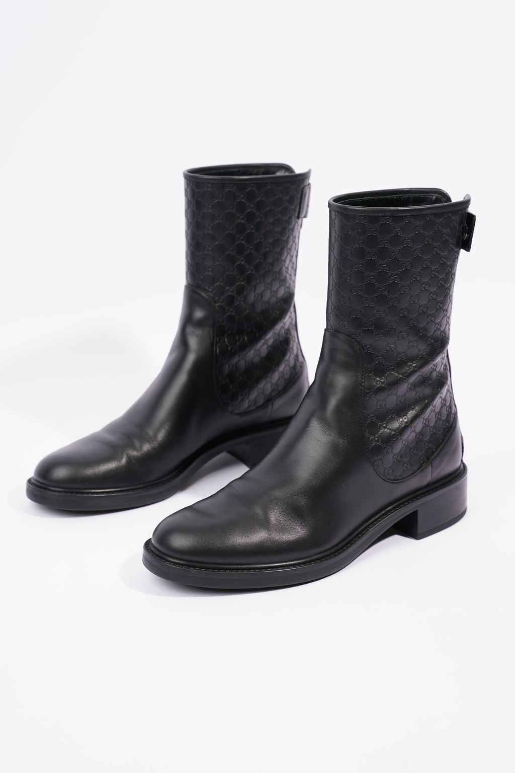 Gucci Womens Microguccissima Boot Black EU 38.5 / UK 5.5