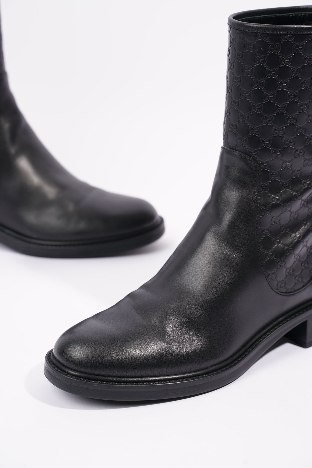 Gucci Womens Microguccissima Boot Black EU 38.5 / UK 5.5