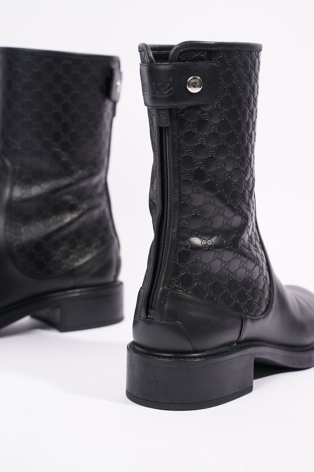 Gucci Womens Microguccissima Boot Black EU 38.5 / UK 5.5