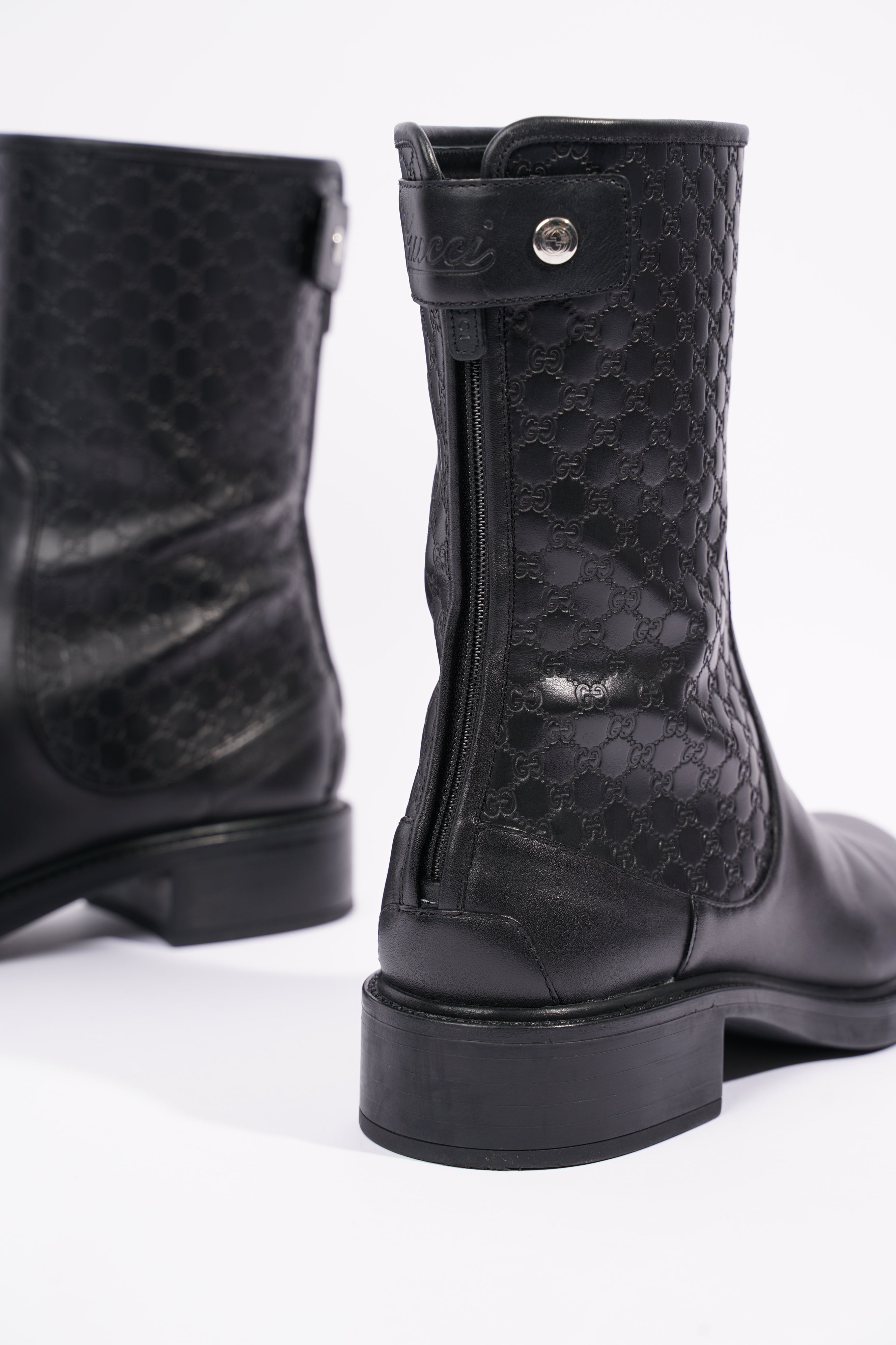Gucci Womens Microguccissima Boot Black EU 38.5 / UK 5.5