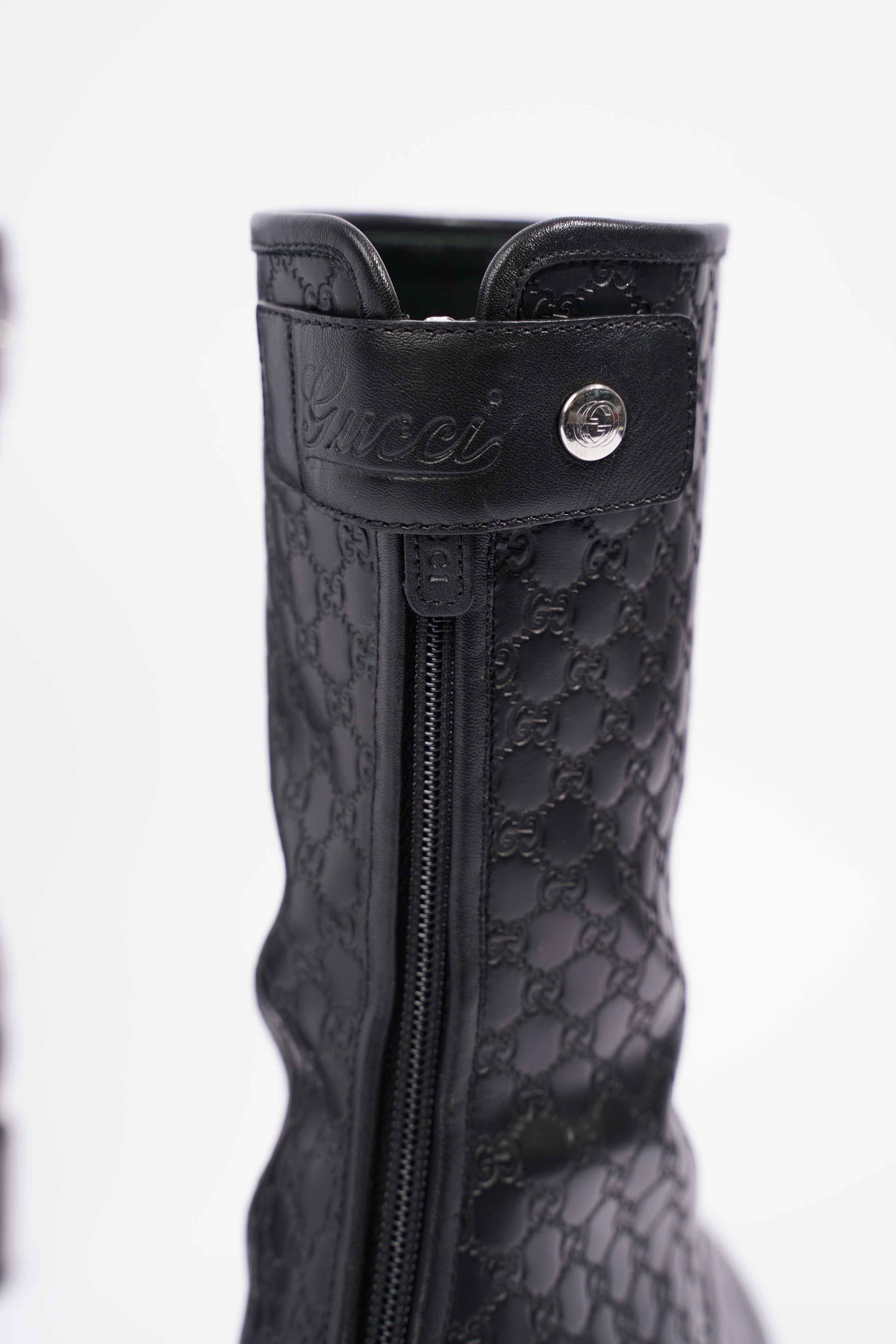 Gucci Womens Microguccissima Boot Black EU 38.5 / UK 5.5