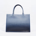 Christian Dior Book Tote Ombre Blue Leather Blue Leather Medium