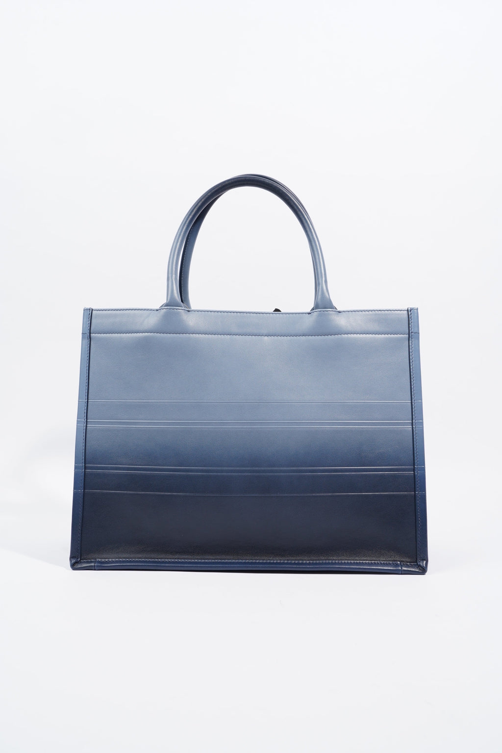 Christian Dior Book Tote Ombre Blue Leather Blue Leather Medium