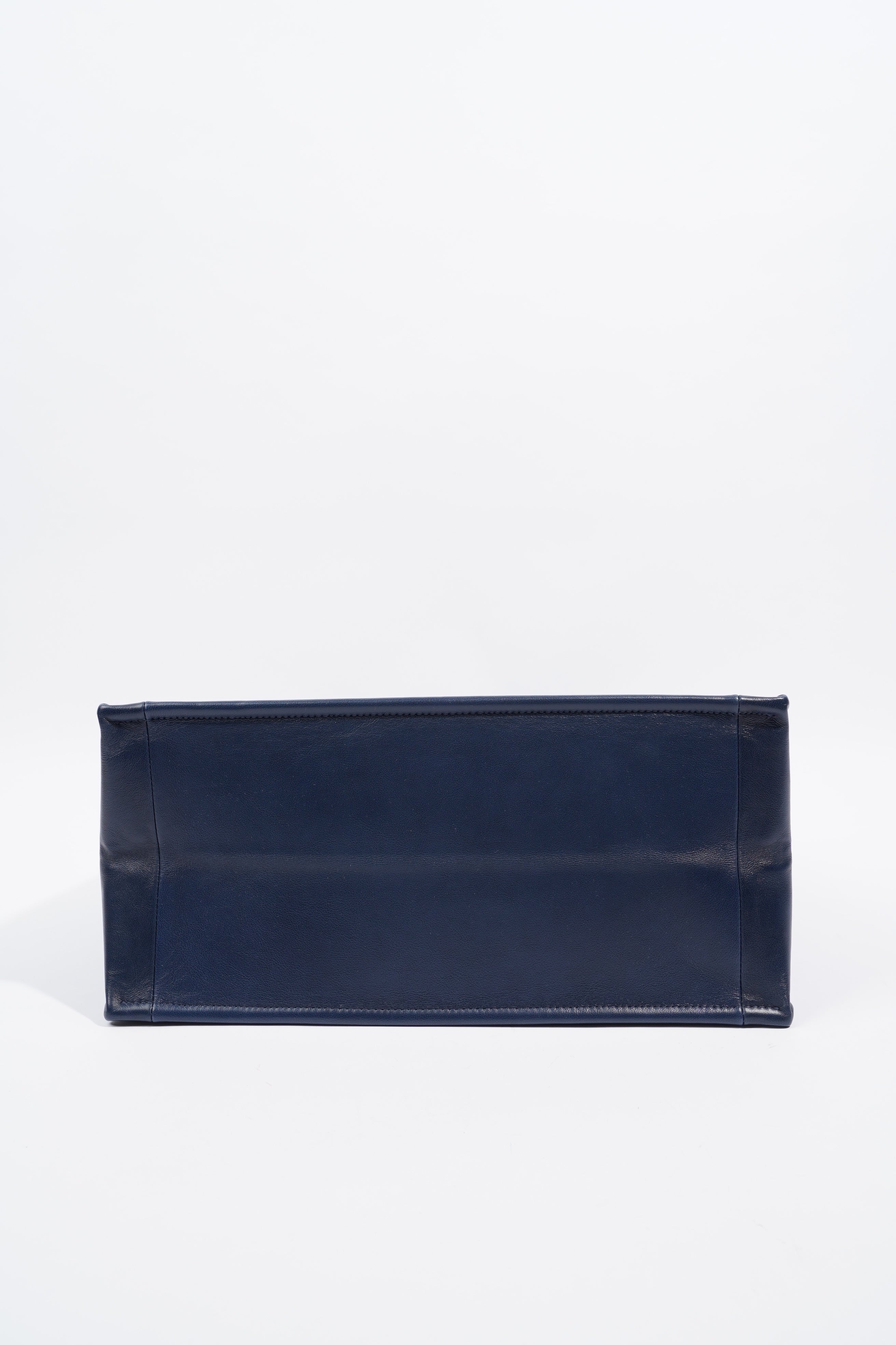 Christian Dior Book Tote Ombre Blue Leather Blue Leather Medium