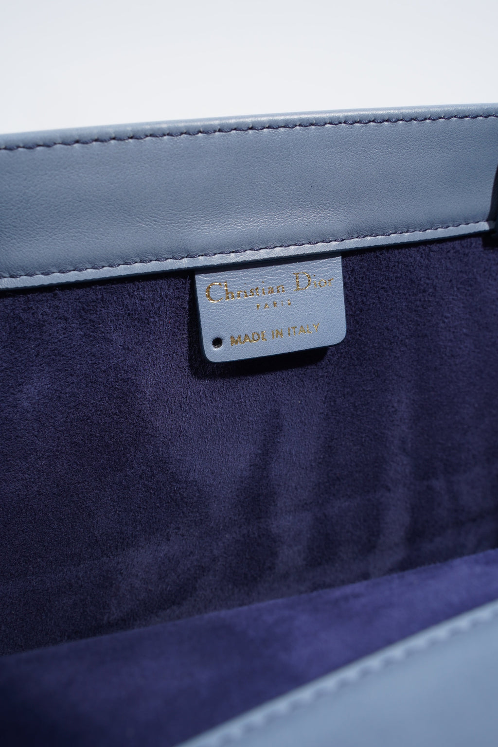 Christian Dior Book Tote Ombre Blue Leather Blue Leather Medium