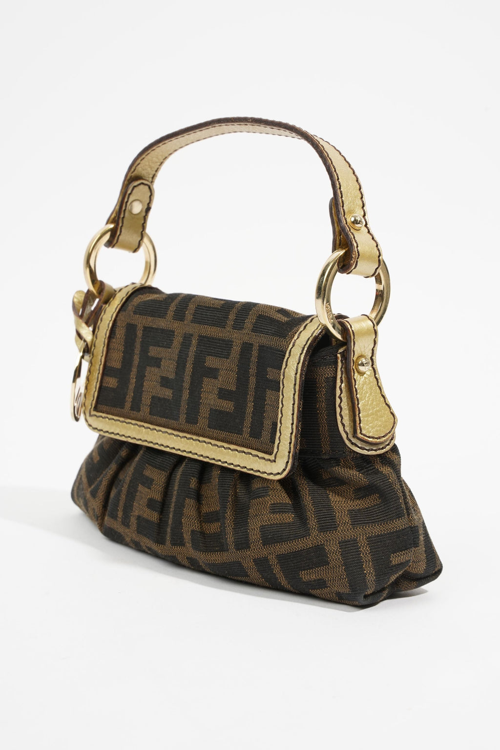 Fendi Mini Chef Brown FF Monogram Canvas