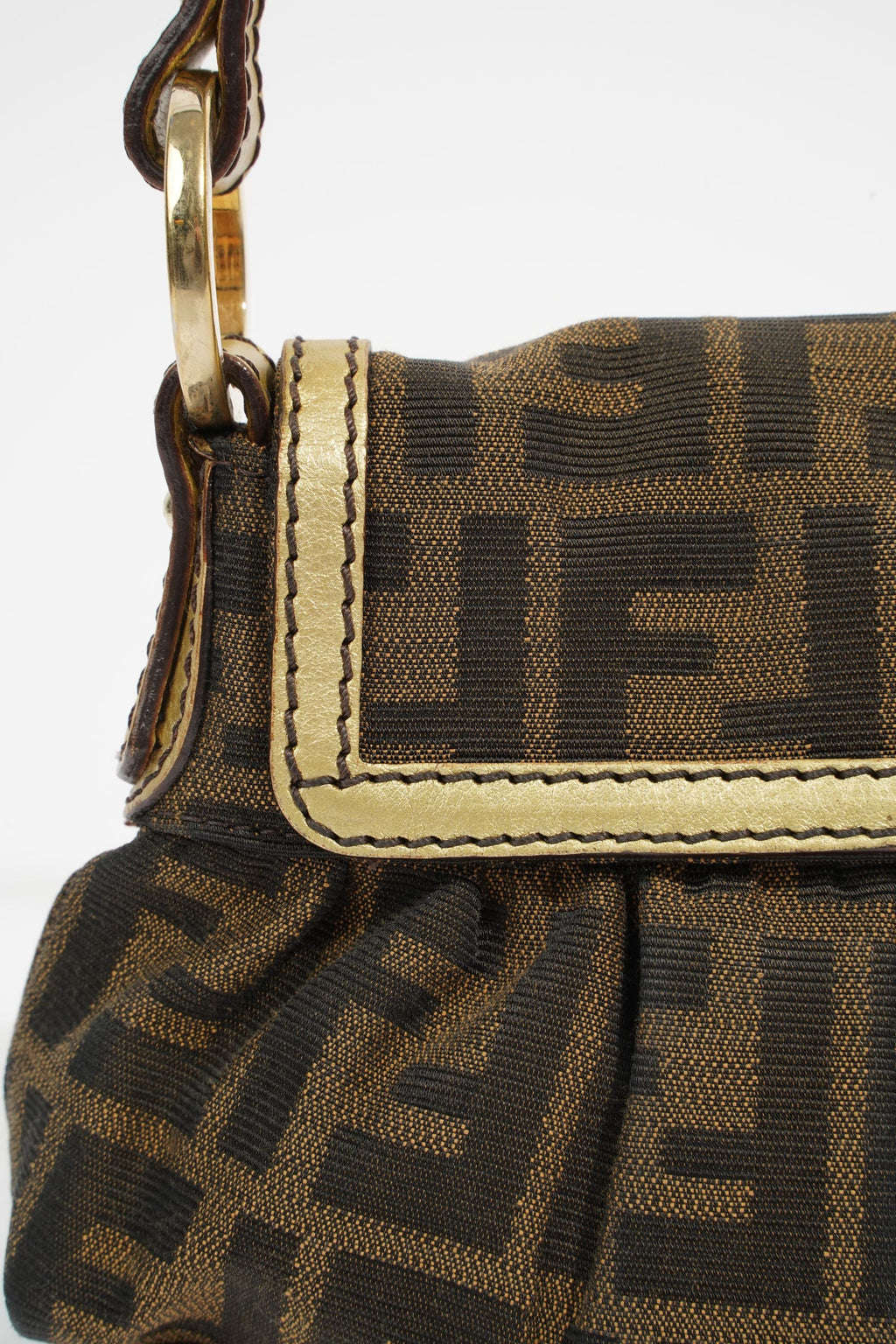 Fendi Mini Chef Brown FF Monogram Canvas