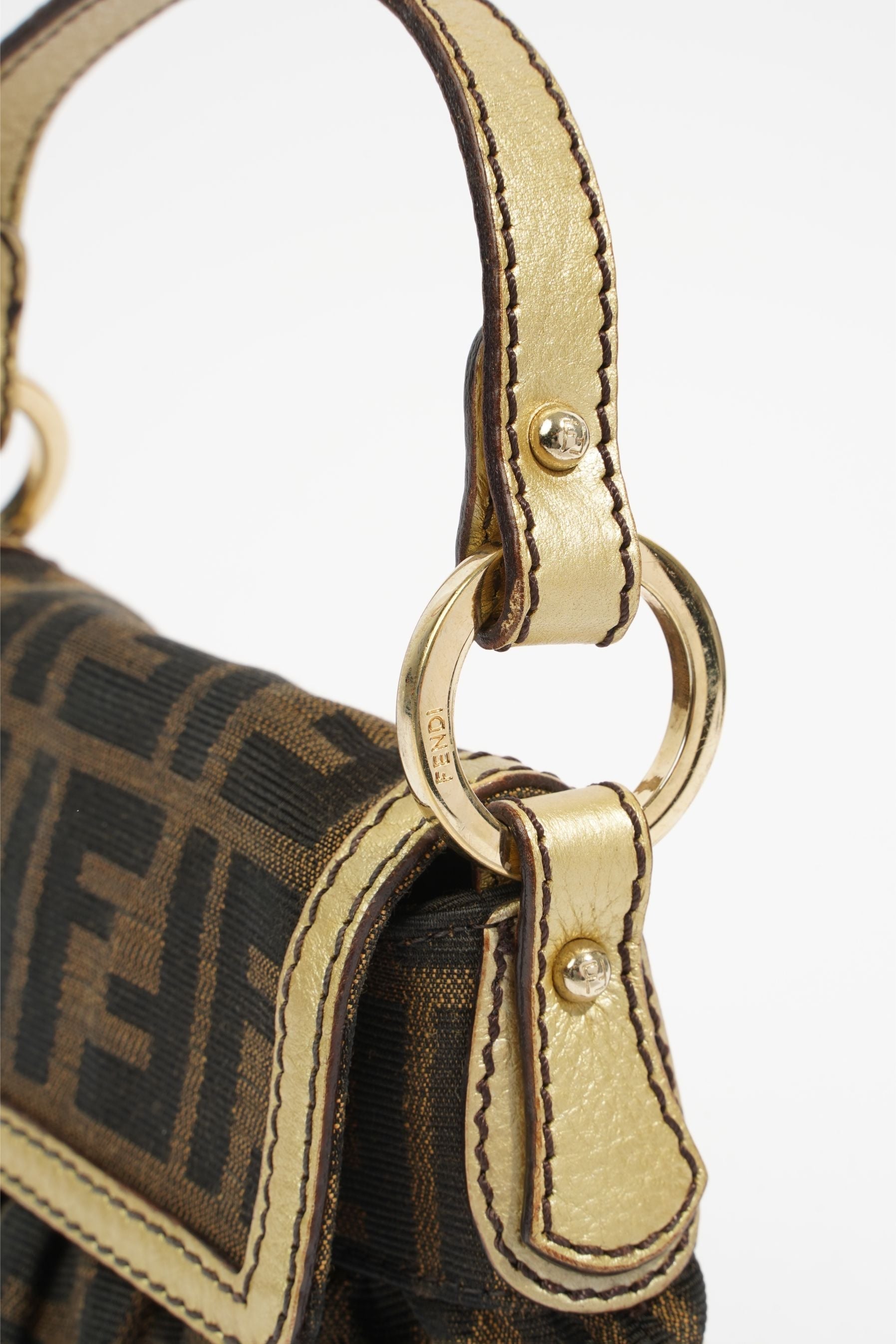 Fendi Mini Chef Brown FF Monogram Canvas