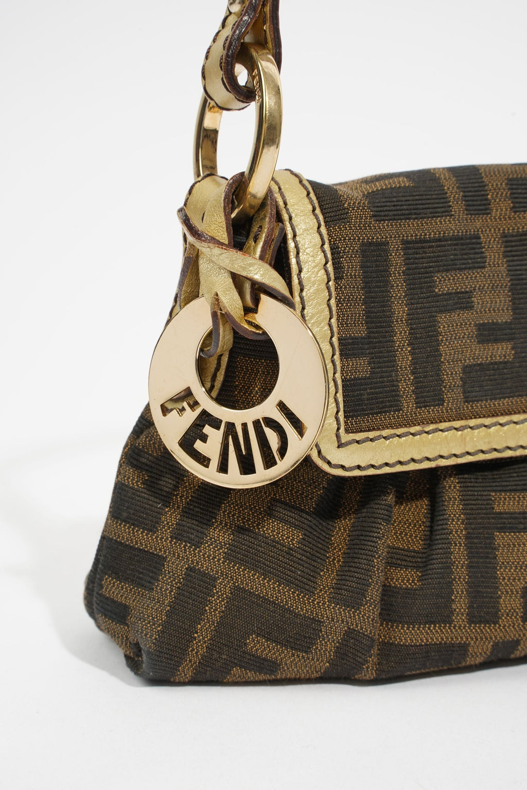 Fendi Mini Chef Brown FF Monogram Canvas