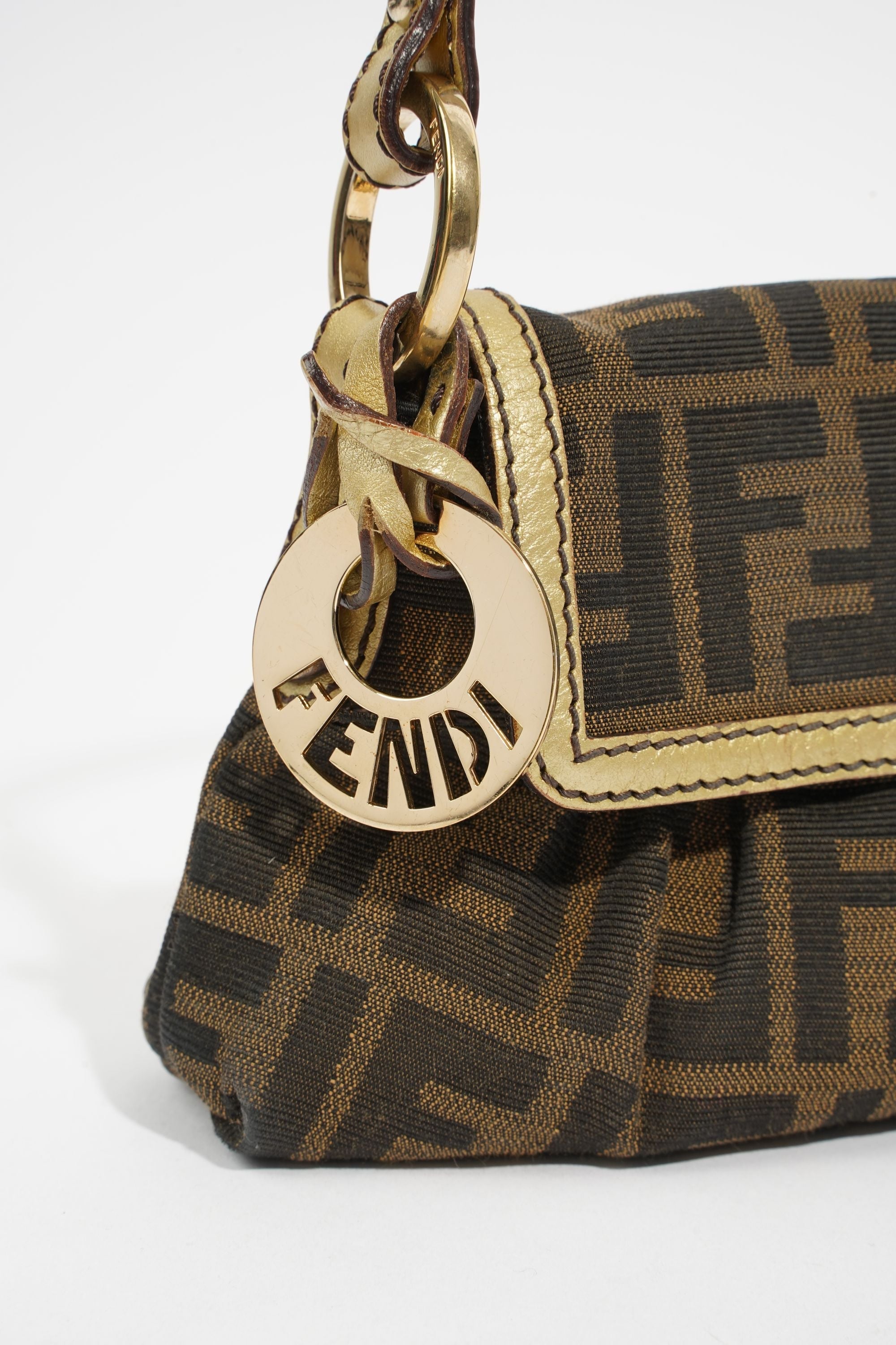 Fendi Mini Chef Brown FF Monogram Canvas