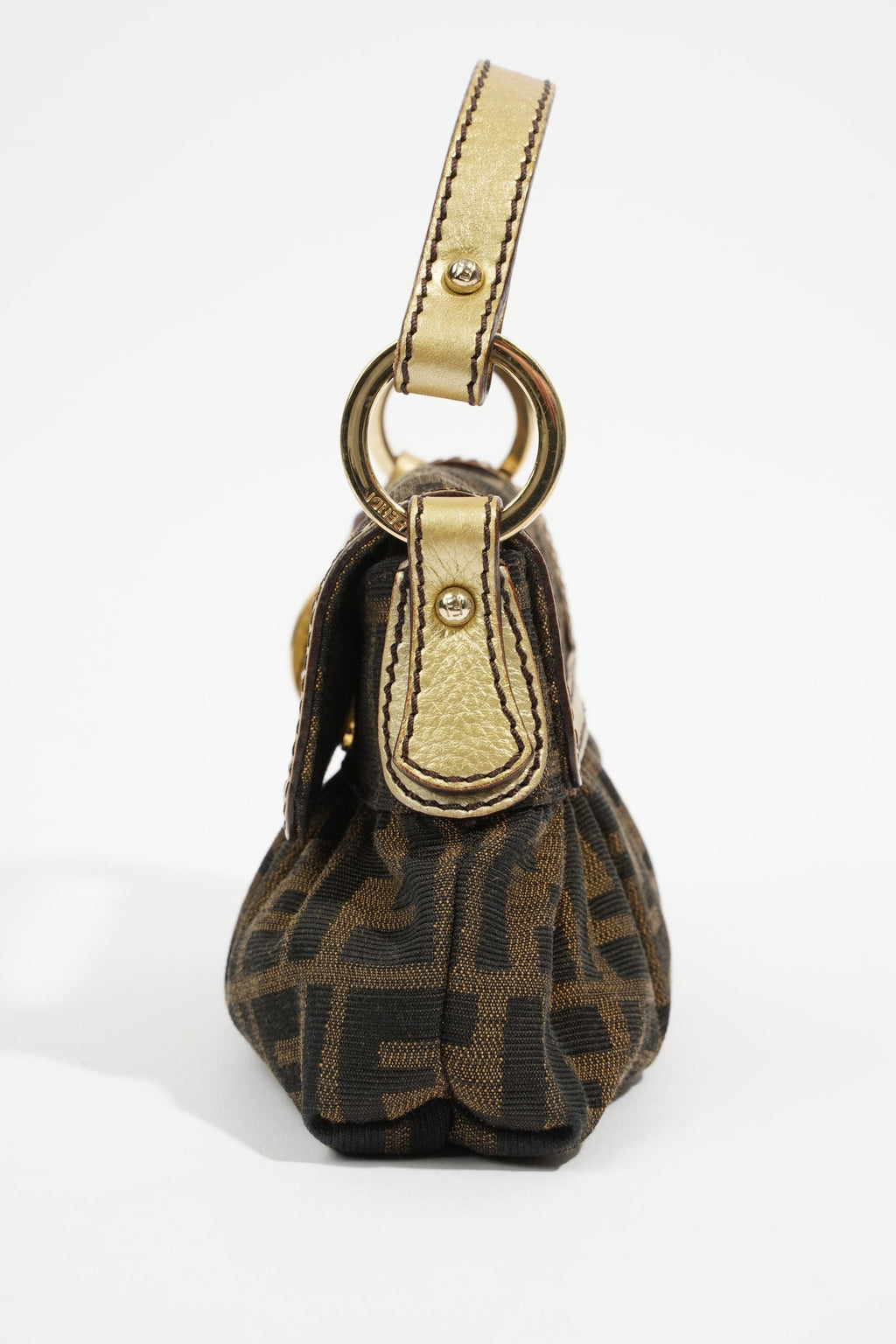 Fendi Mini Chef Brown FF Monogram Canvas