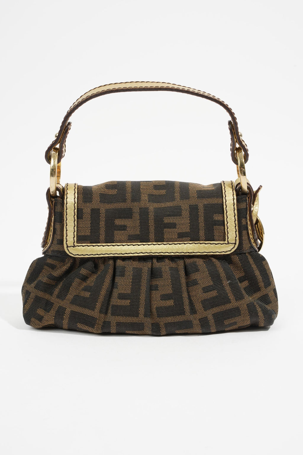 Fendi Mini Chef Brown FF Monogram Canvas