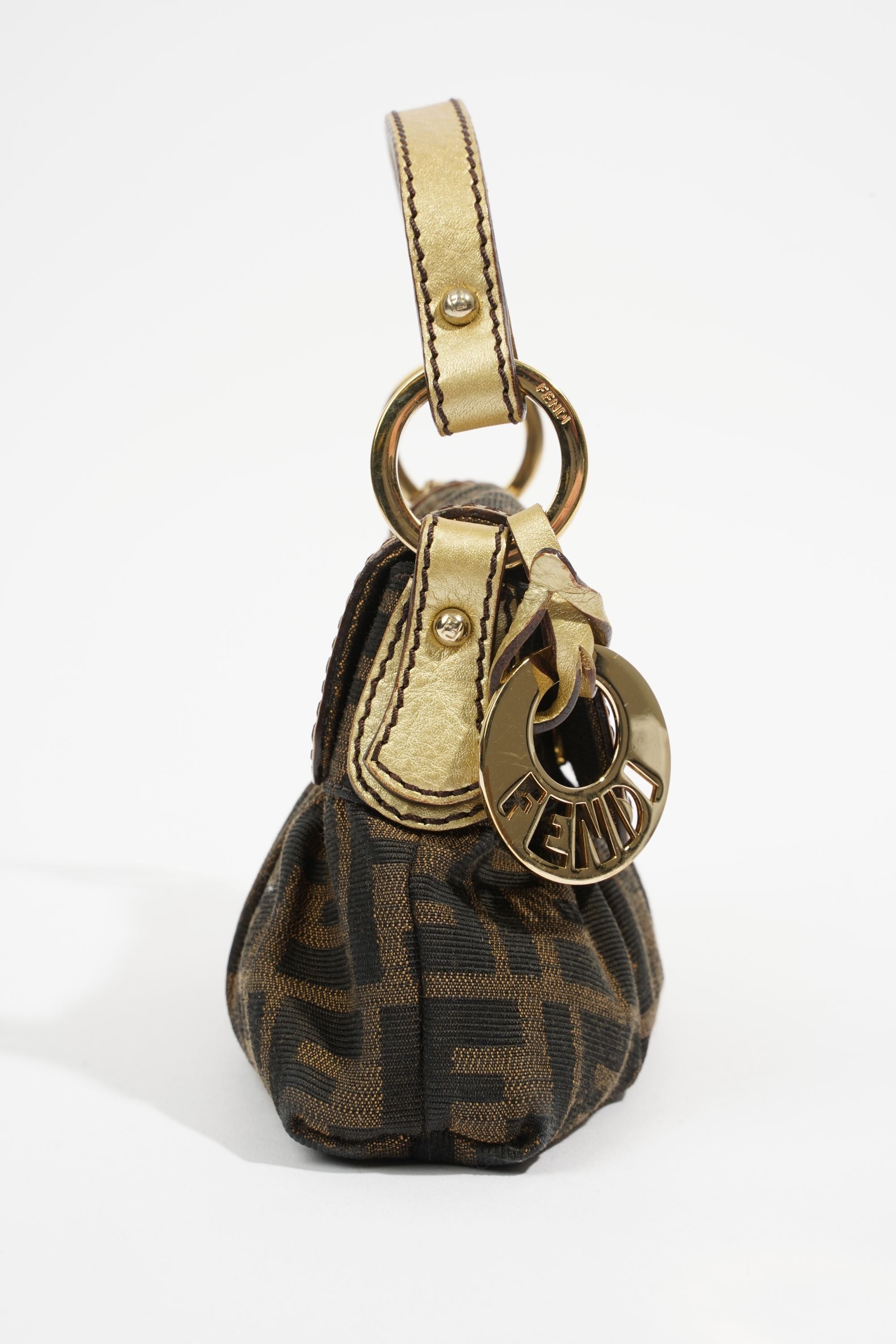 Fendi Mini Chef Brown FF Monogram Canvas