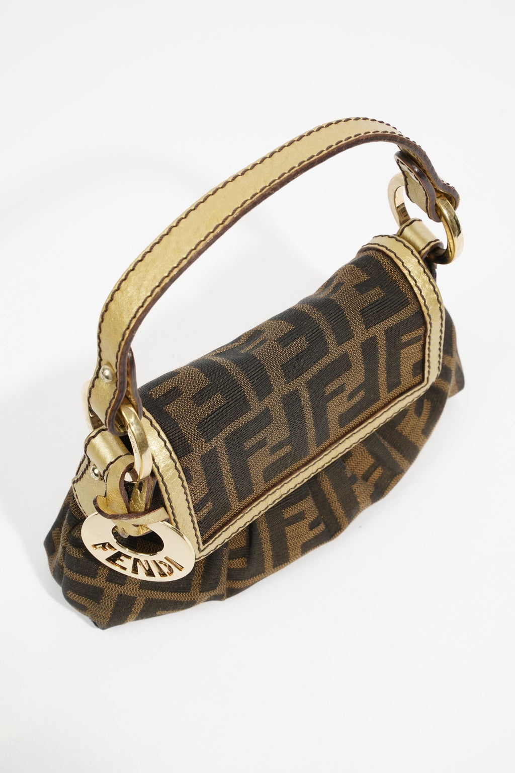 Fendi Mini Chef Brown FF Monogram Canvas