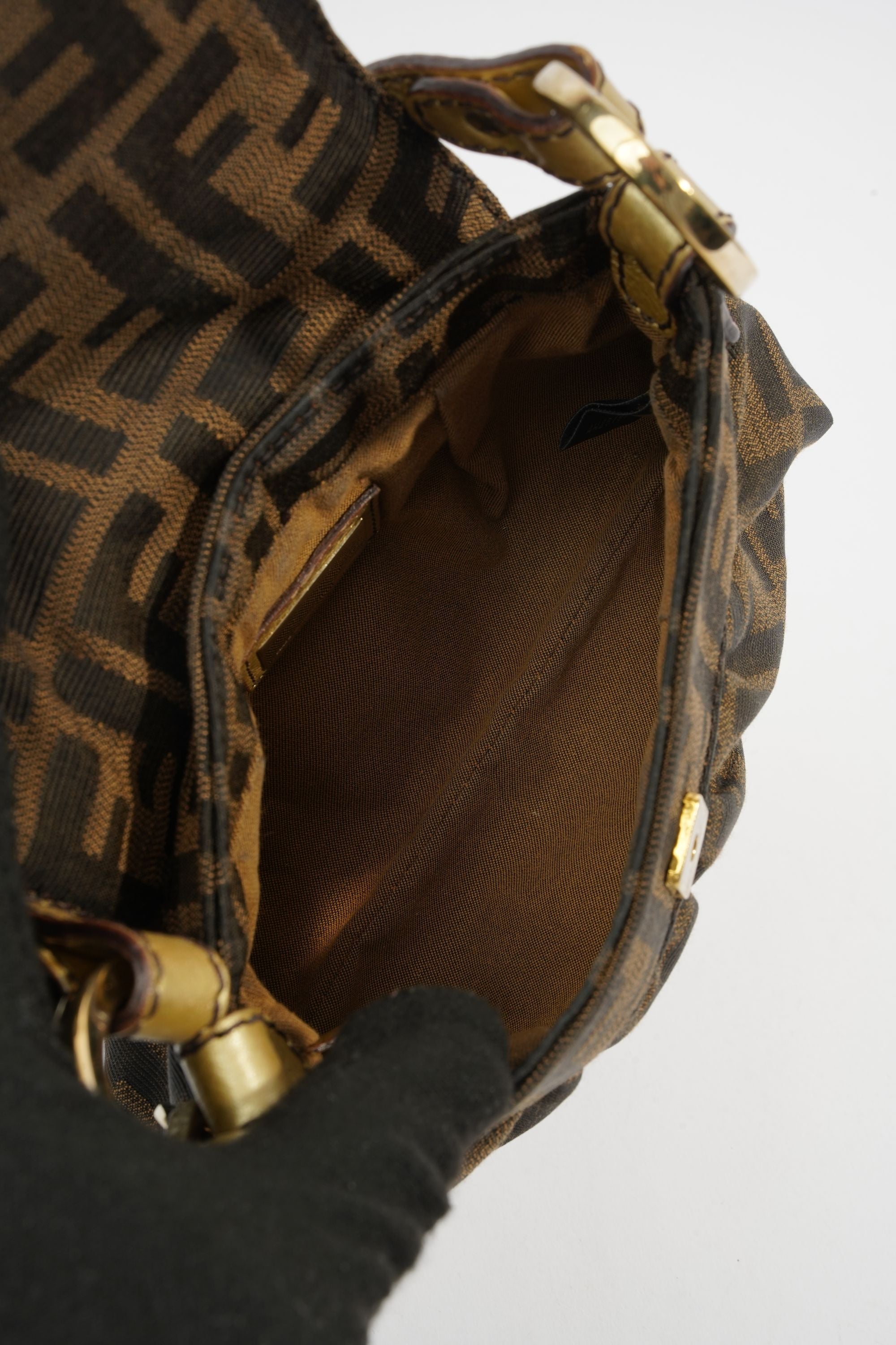 Fendi Mini Chef Brown FF Monogram Canvas