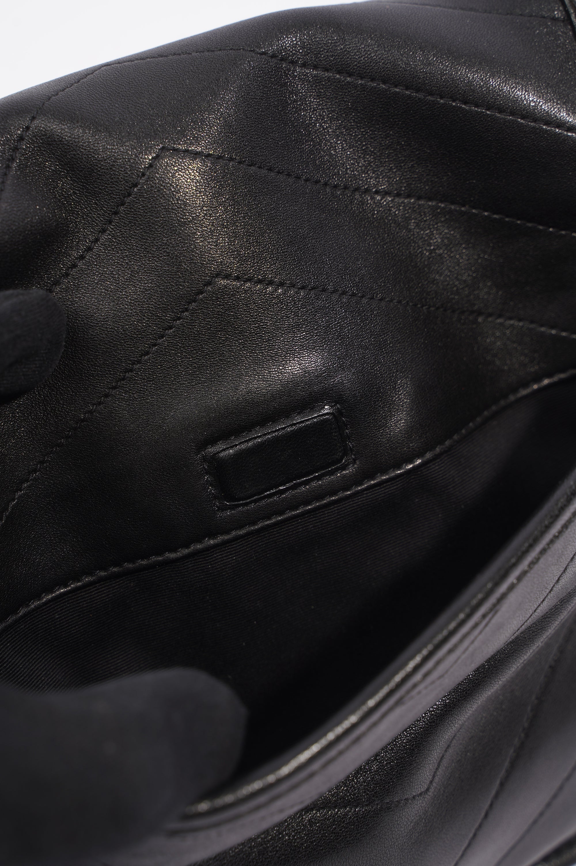 Saint Laurent Niki Chain Bag Black Lambskin Leather Medium