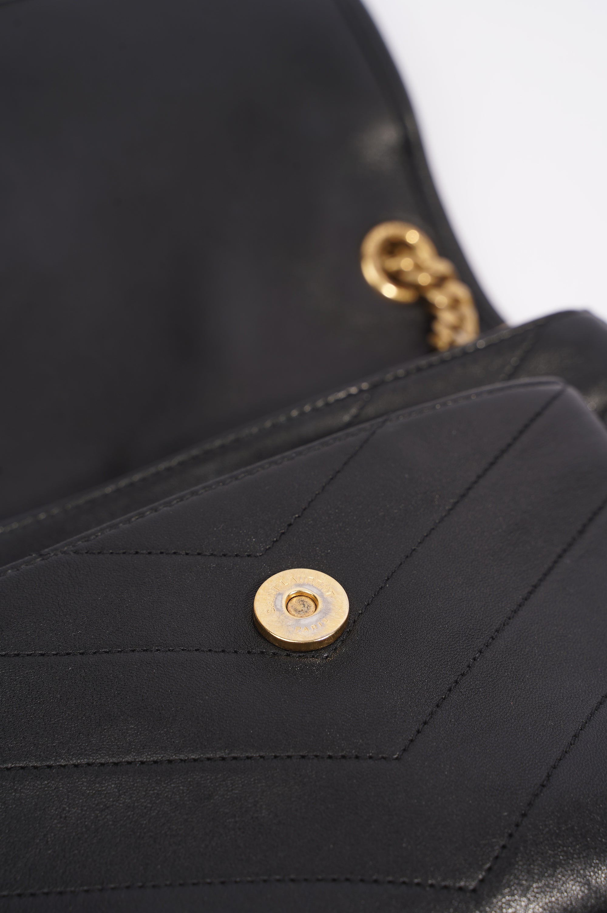 Saint Laurent Niki Chain Bag Black Lambskin Leather Medium