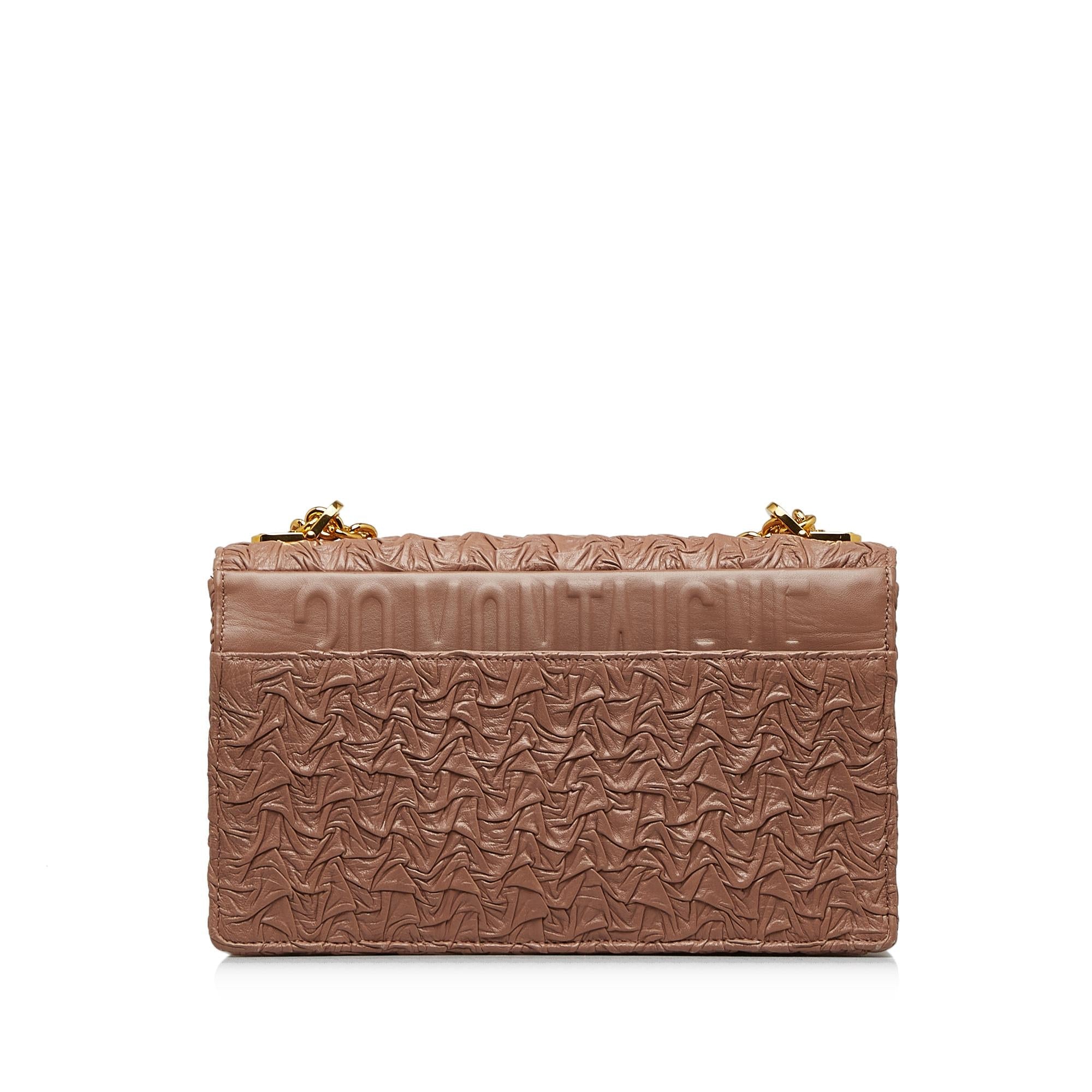 Dior 30 Montaigne Wavy Crinkled Flap (SHG-Uz2Jxn)