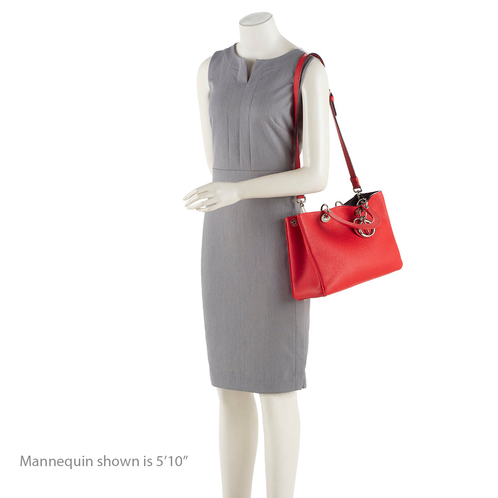 Dior Bullcalf Leather Diorissimo Medium Tote (SHF-16268)