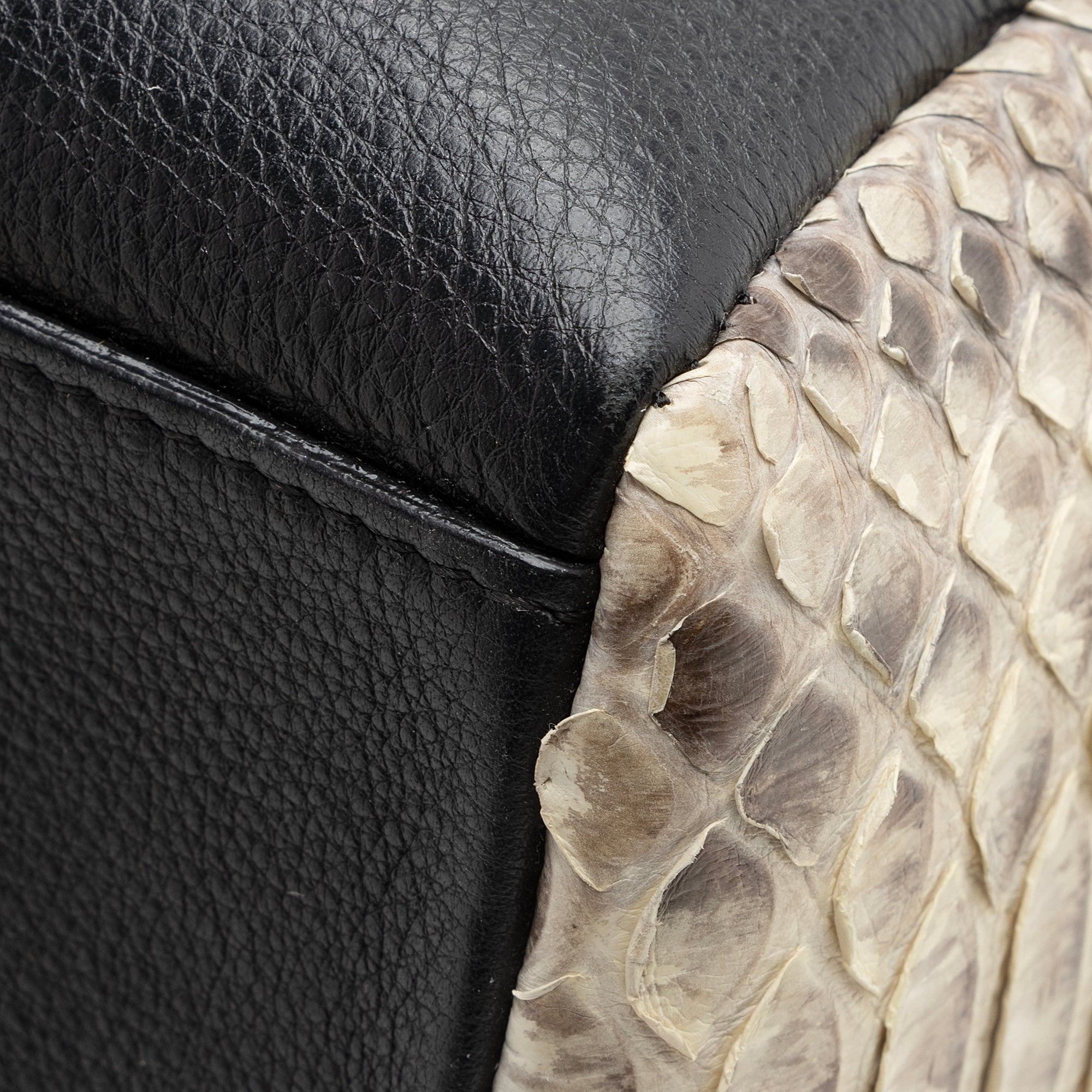 Dior Calfskin Python Diorling Large Shoulder Bag (SHF-22330)