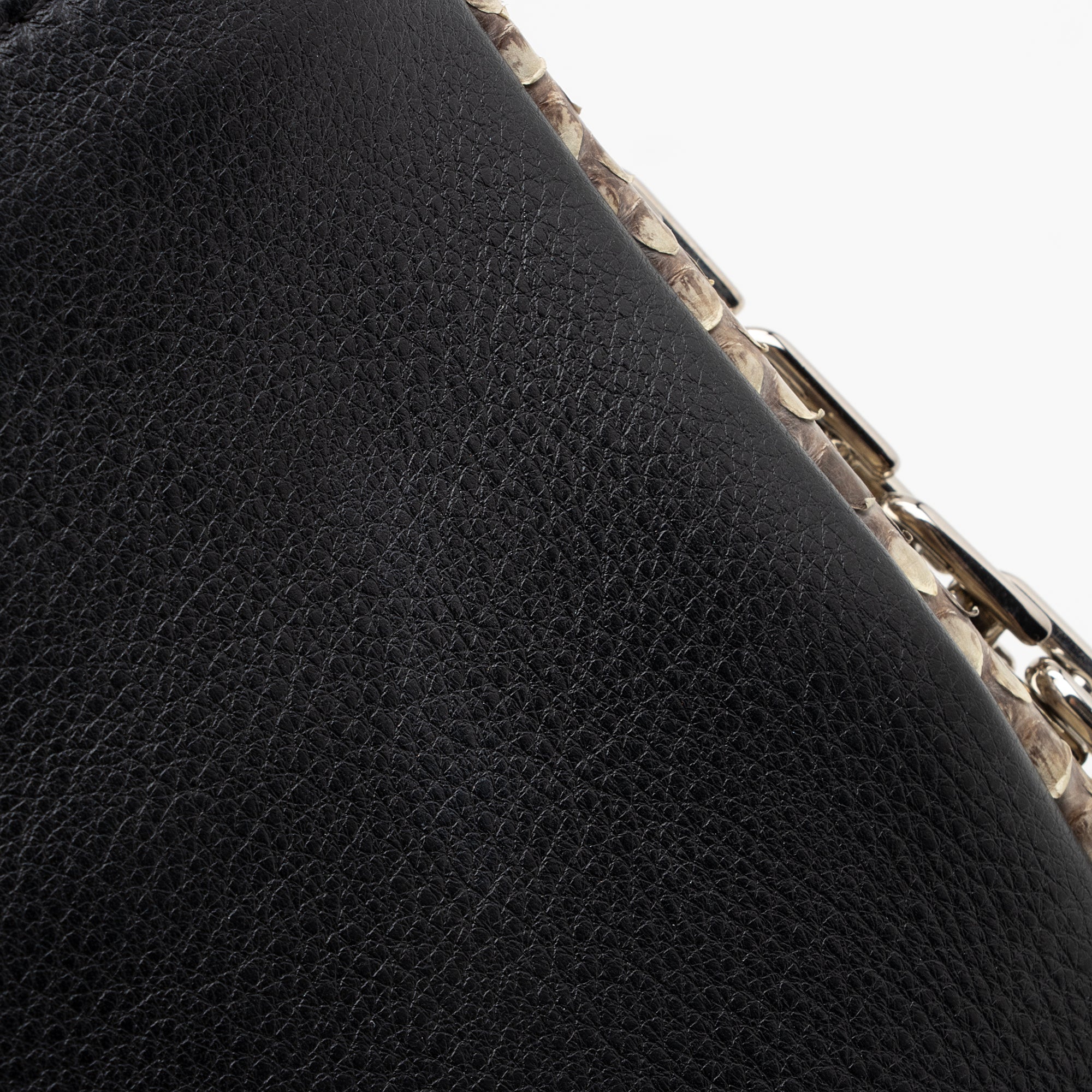 Dior Calfskin Python Diorling Large Shoulder Bag (SHF-22330)