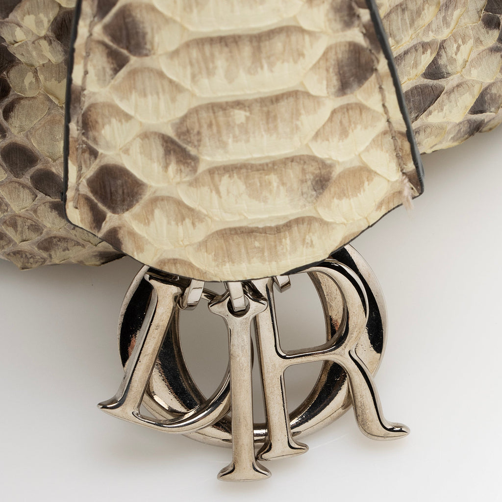 Dior Calfskin Python Diorling Large Shoulder Bag (SHF-22330)
