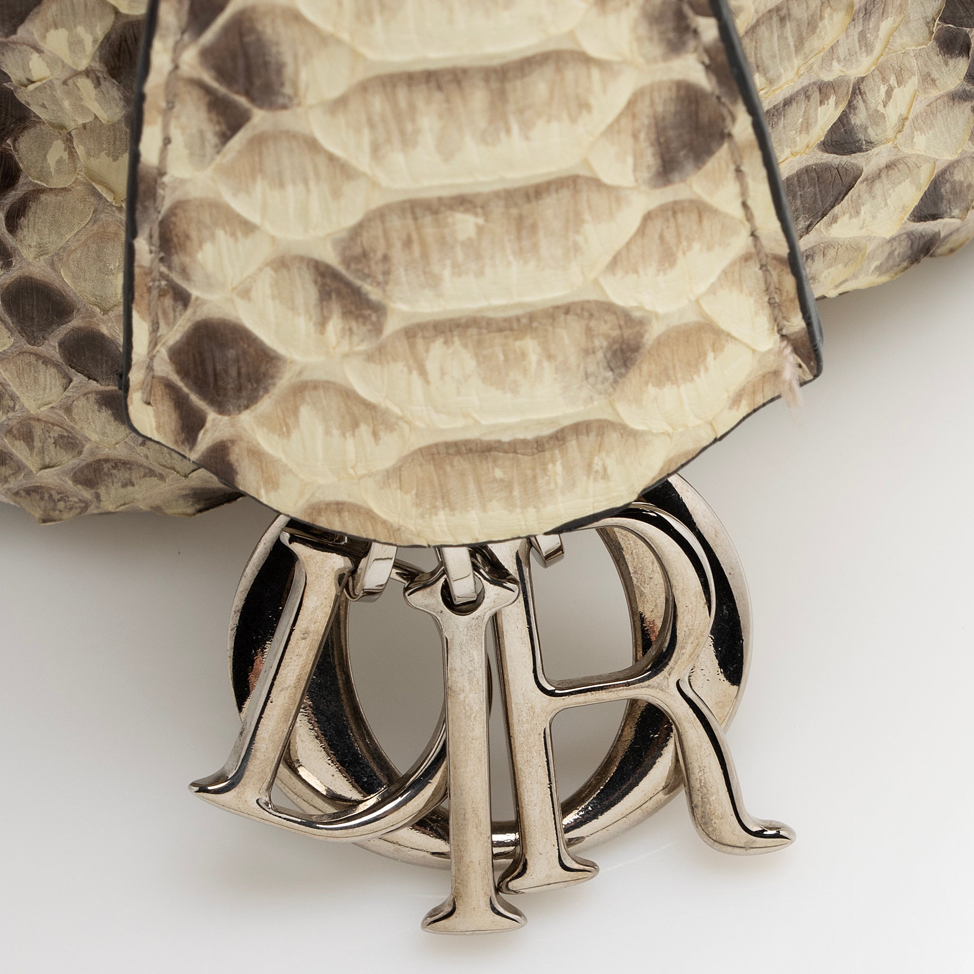 Dior Calfskin Python Diorling Large Shoulder Bag (SHF-22330)