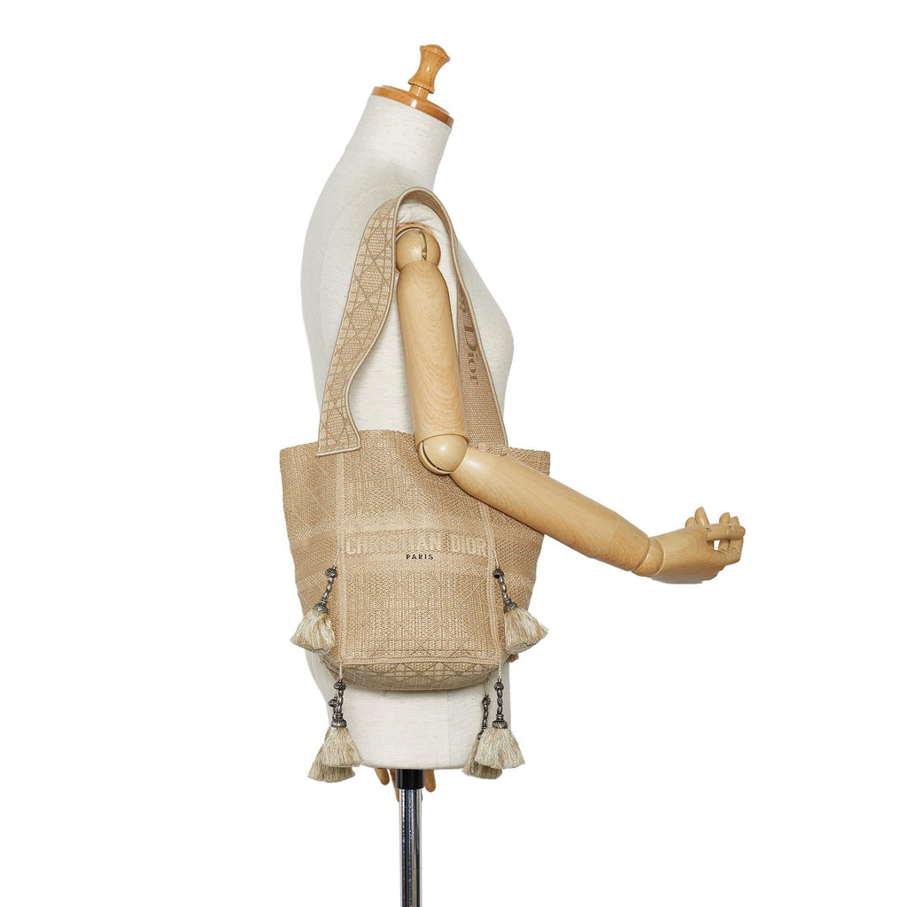 Dior Cannage D-Bubble Bucket Bag (SHG-NUtYBR)