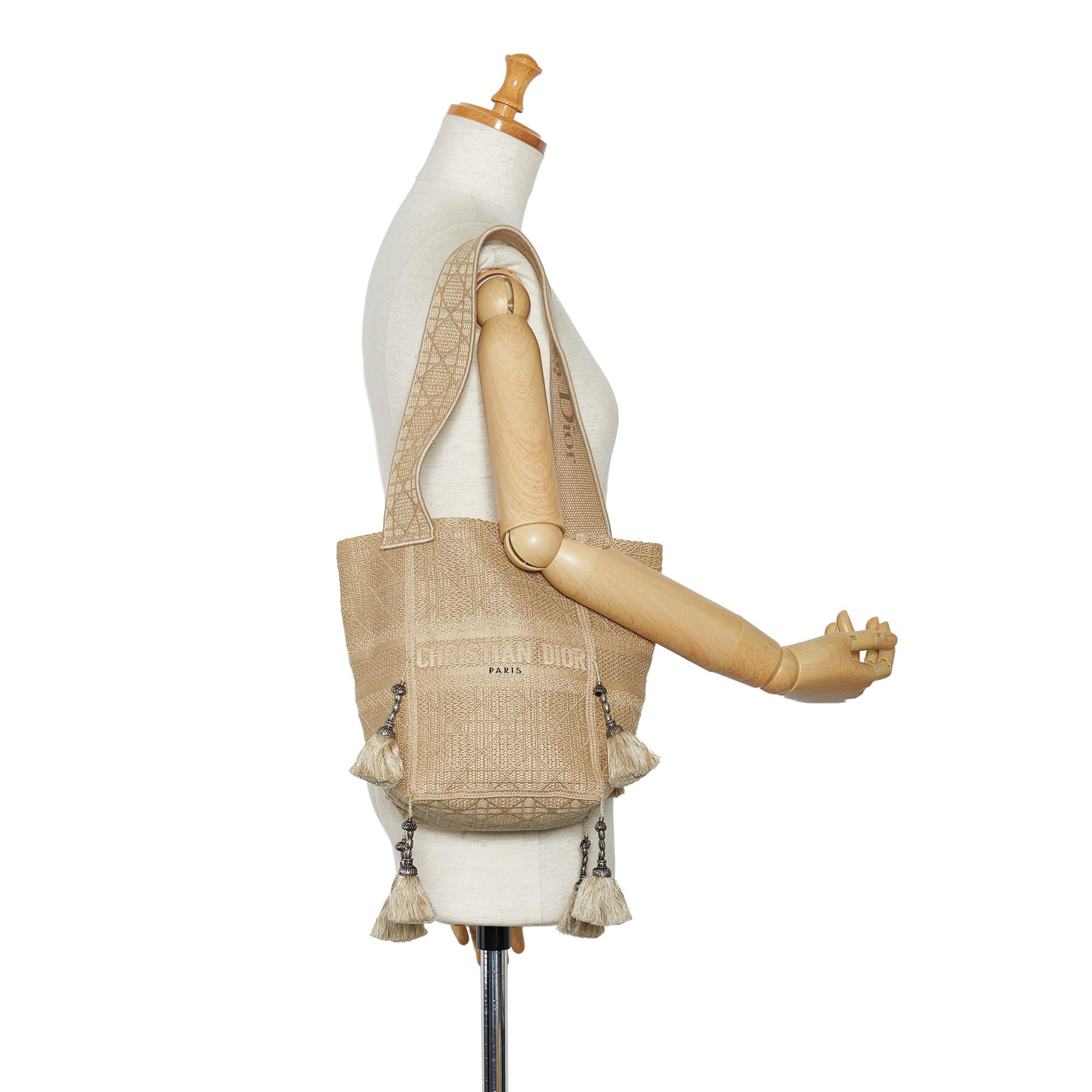 Dior Cannage D-Bubble Bucket Bag (SHG-NUtYBR)