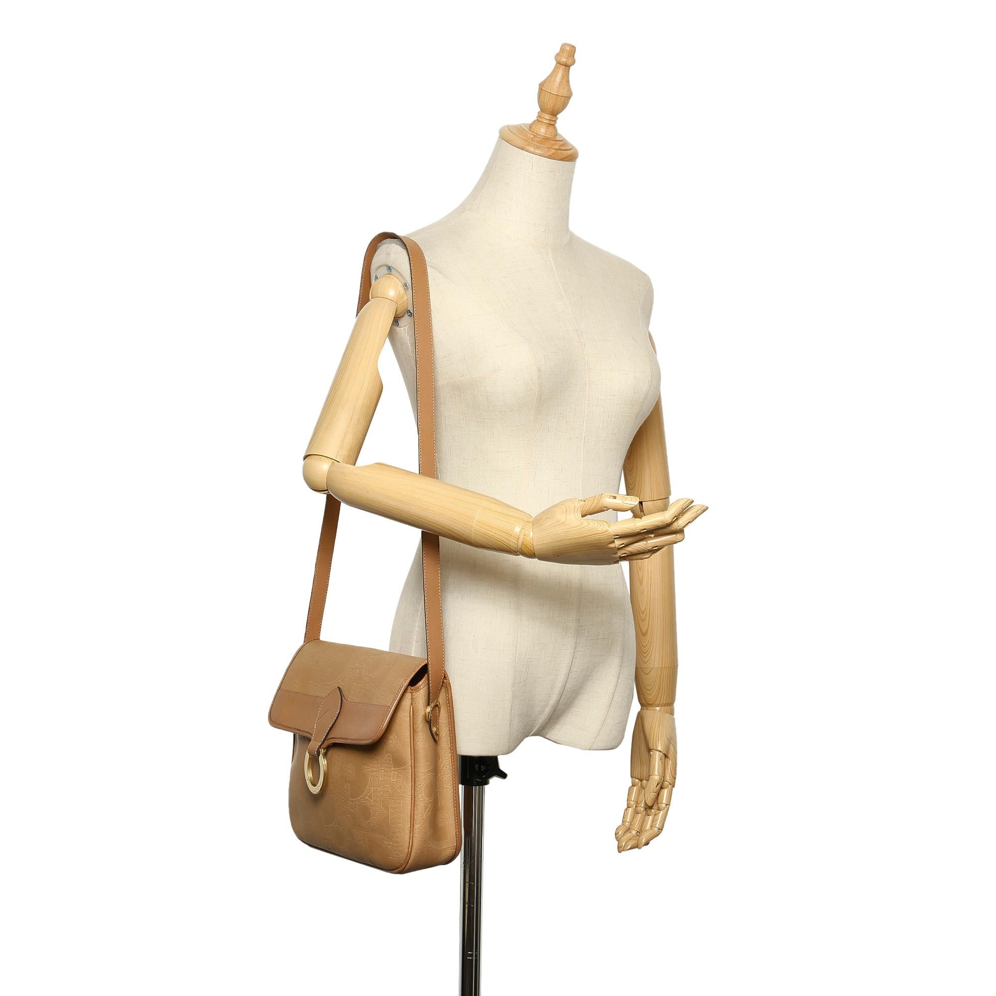 Dior Dior Oblique Leather Crossbody Bag (SHG-15318)