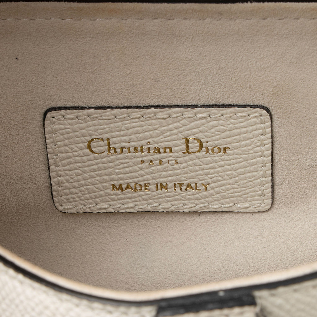 Dior Grained Calfskin Saddle Dual Strap Crossbody Bag (SHF-d5AAF4)