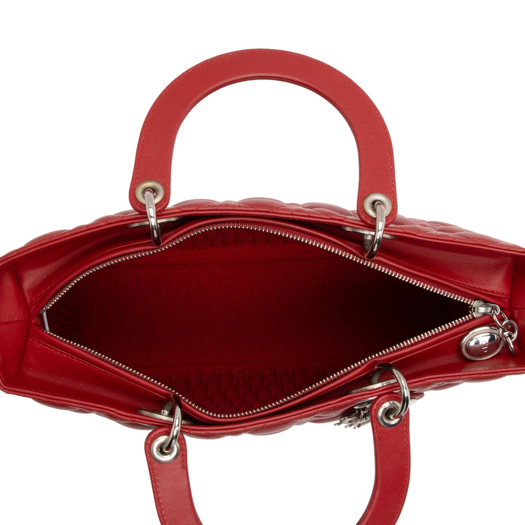 Dior Lambskin Lady Dior Large Tote (SHF-EoHgFY)