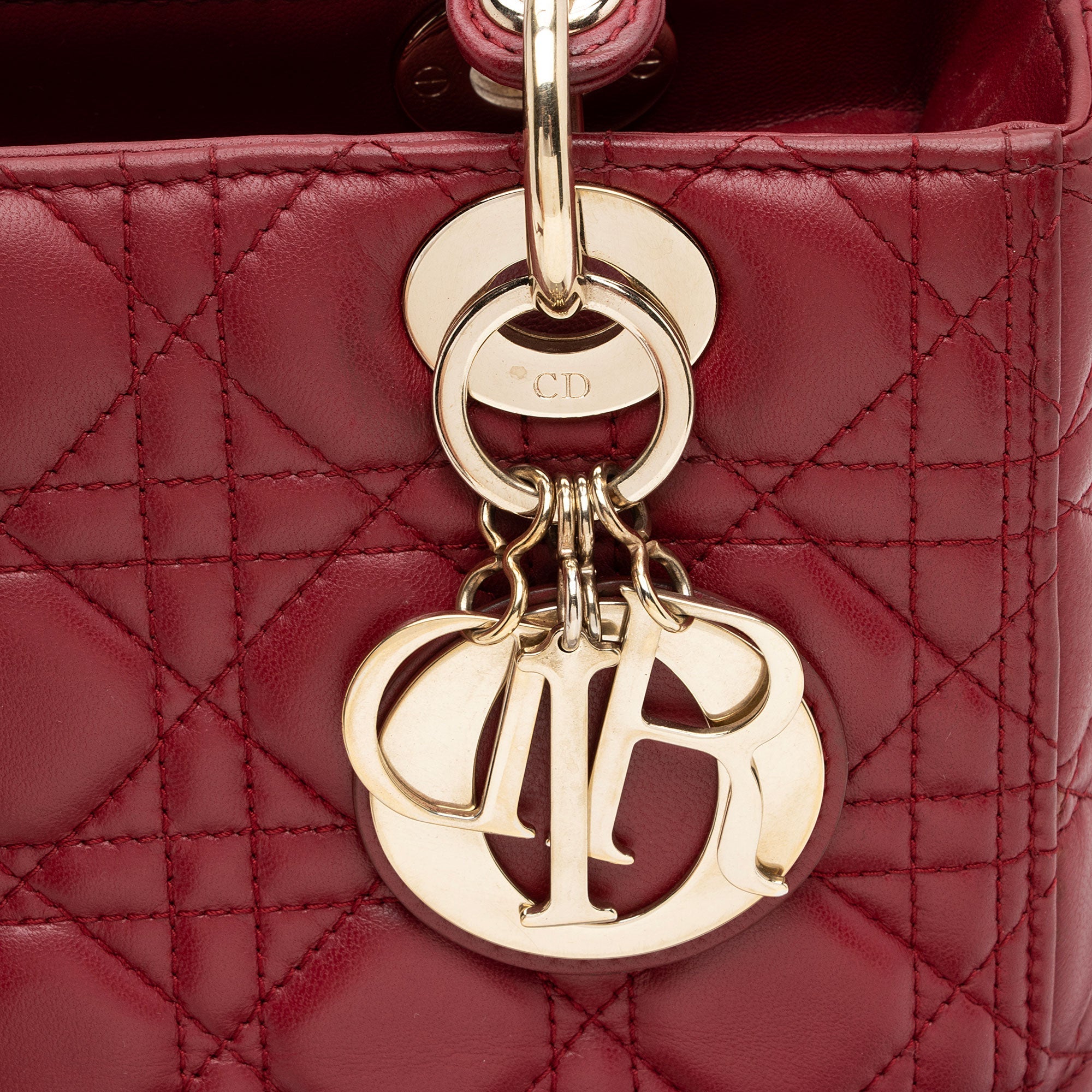 Dior Lambskin Lady Dior Medium Tote (SHF-NvDj1u)