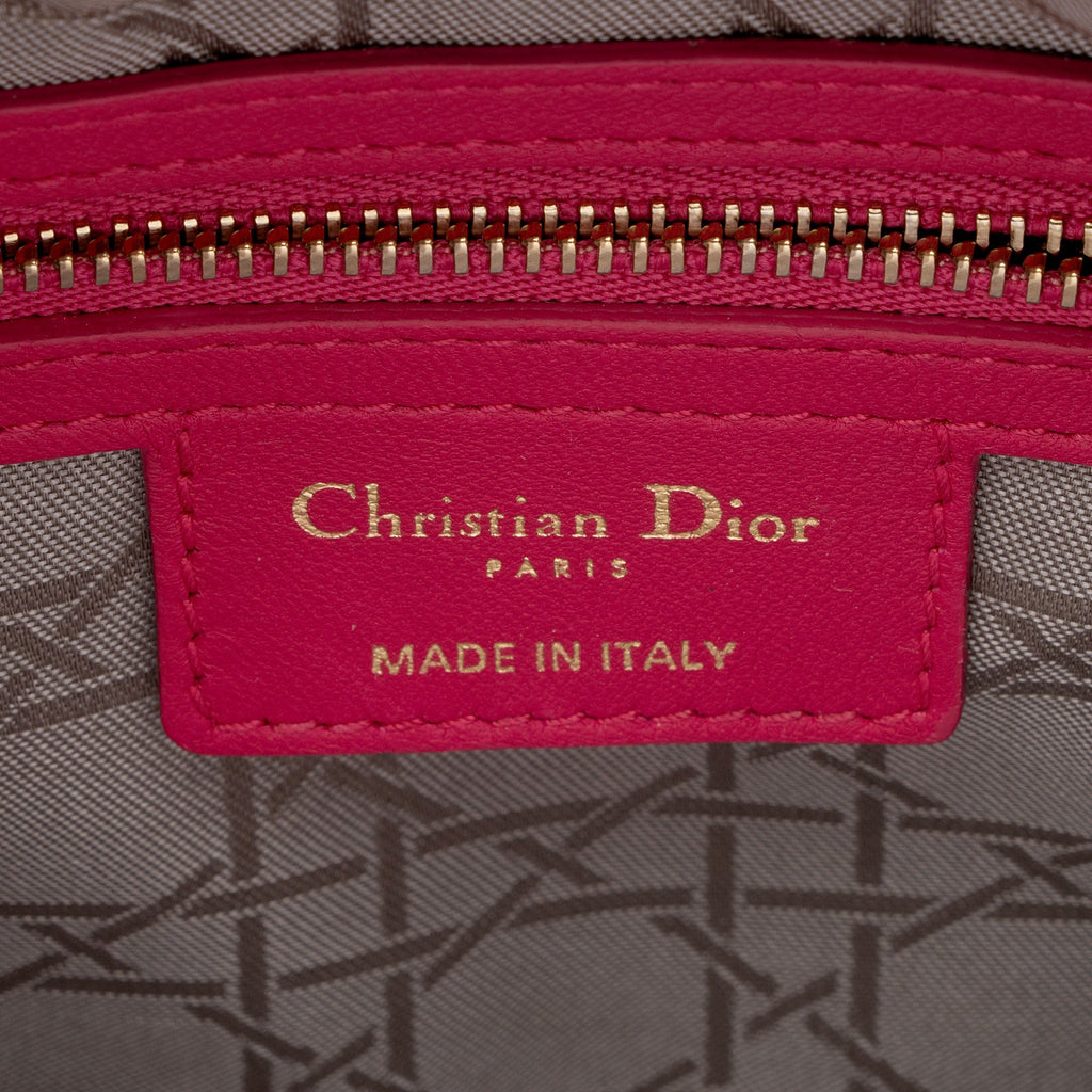 Dior Lambskin Lady Dior Medium Tote (SHF-i1fx7x)