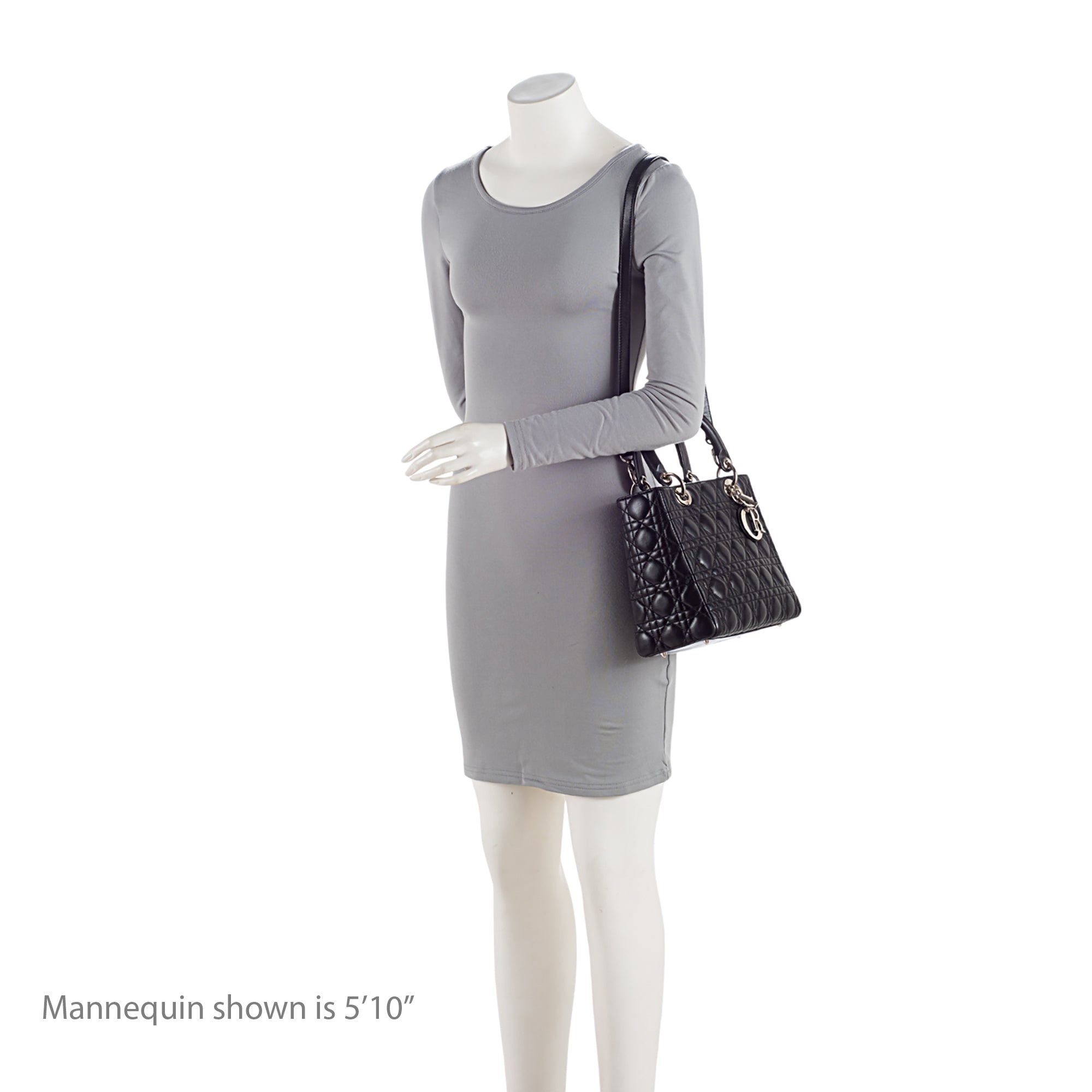 Dior Lambskin Lady Dior Medium Tote (SHF-aNlTPc)