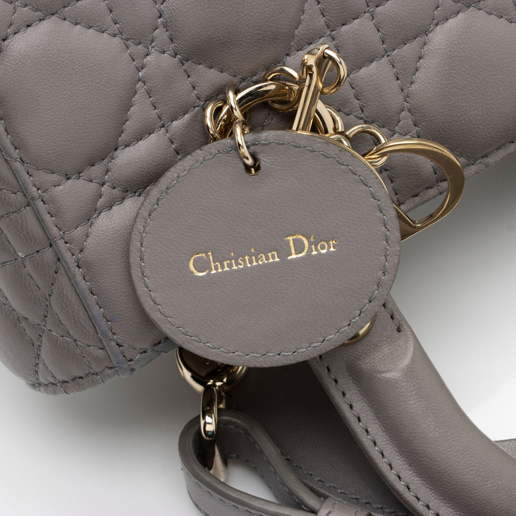 Dior Lambskin My ABCDior Small Lady Dior Tote (SHF-M3kW71)