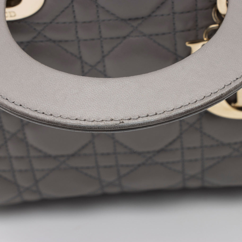 Dior Lambskin My ABCDior Small Lady Dior Tote (SHF-M3kW71)