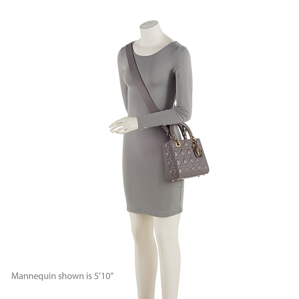 Dior Lambskin My ABCDior Small Lady Dior Tote (SHF-M3kW71)