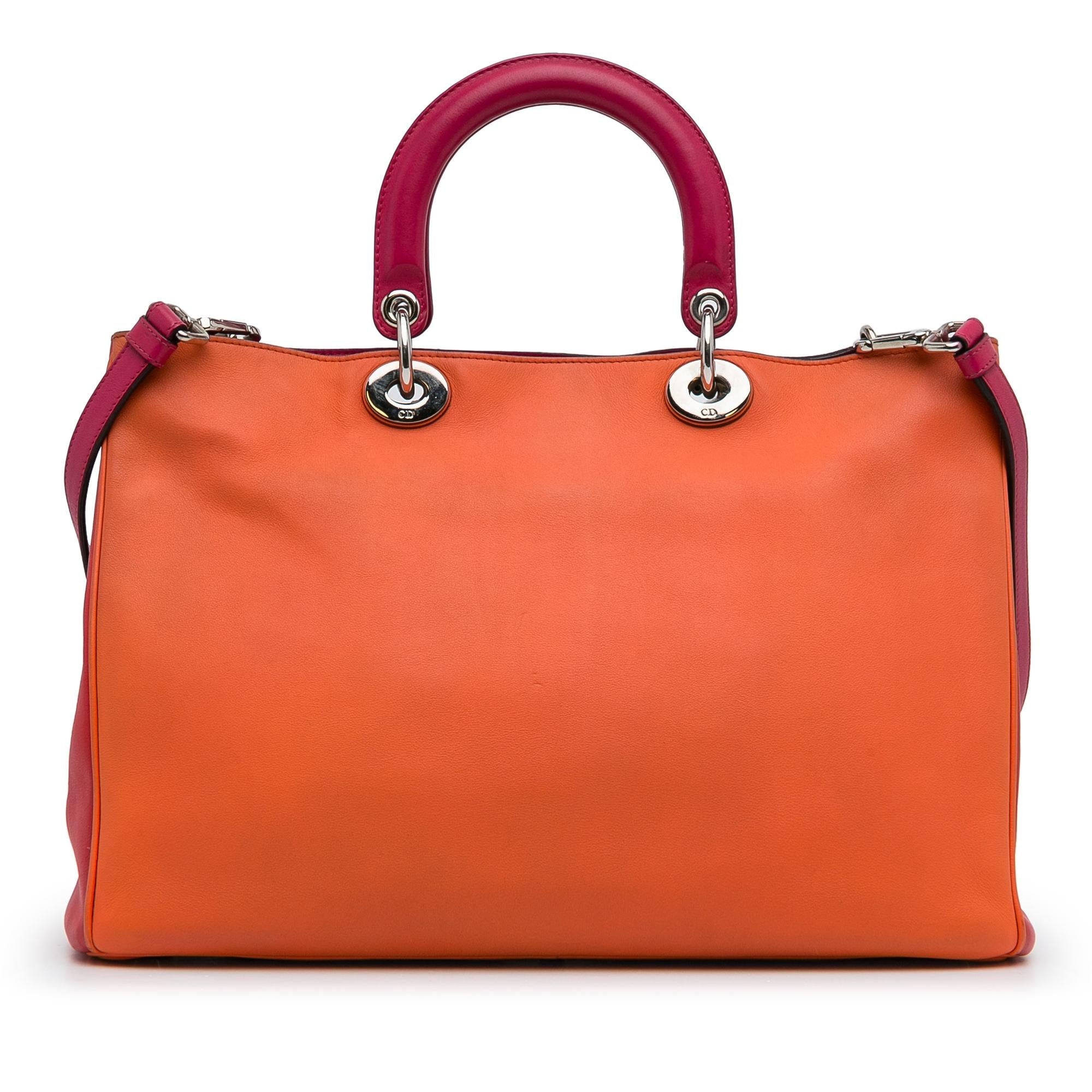 Dior Large Diorissimo Bicolor Satchel (SHG-R4S0Si)